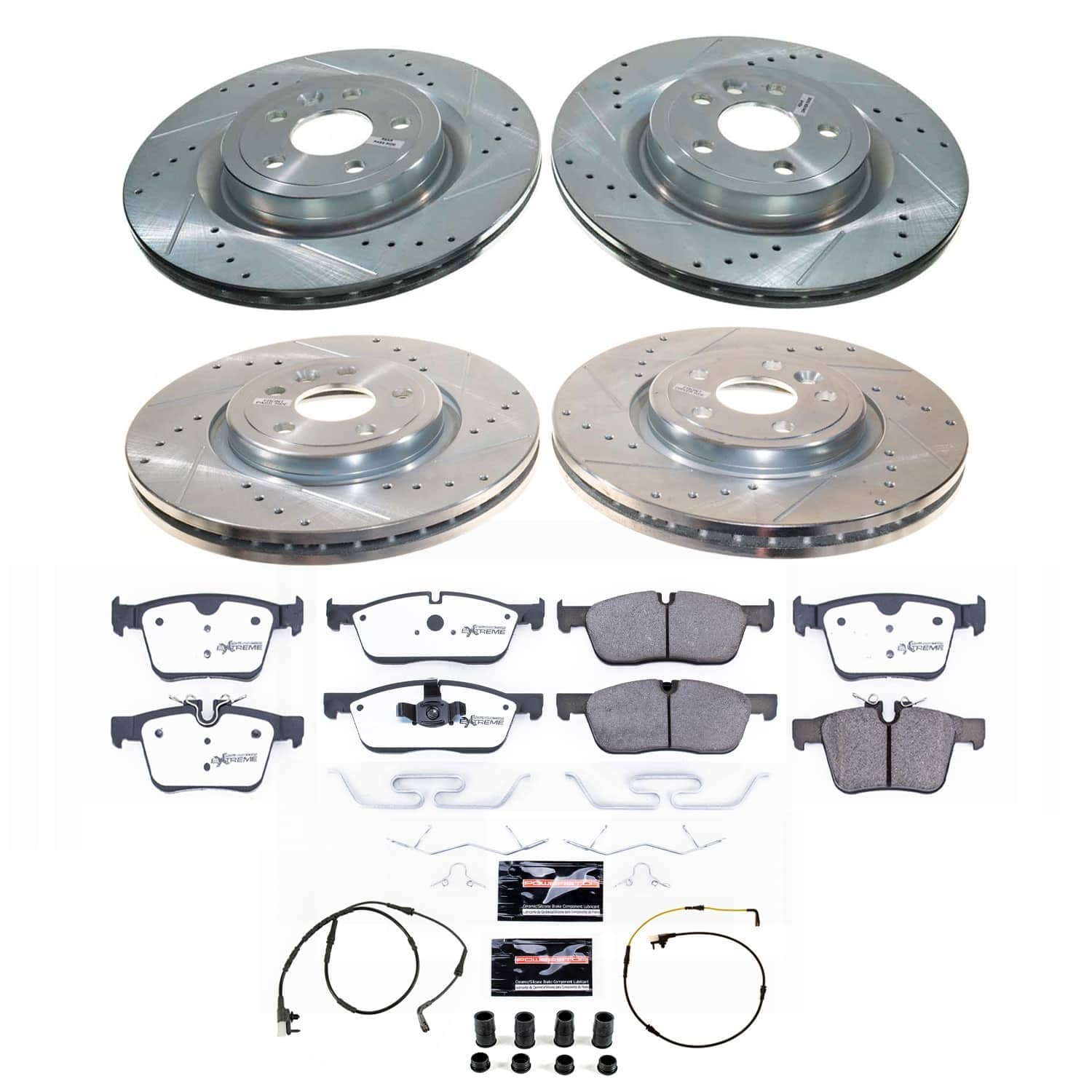Power Stop - K8203-36 - Front and Rear - Disc Brake Pad and Rotor Kit