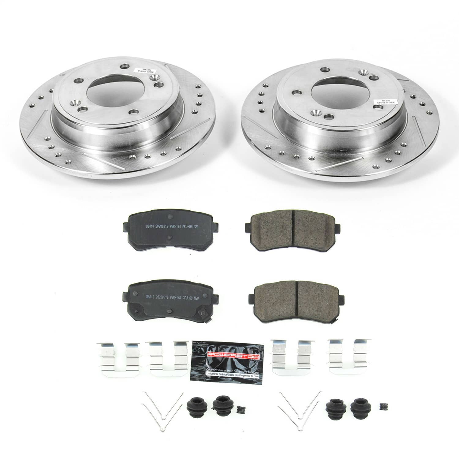 Power Stop - K8277 - Rear - Disc Brake Pad and Rotor Kit