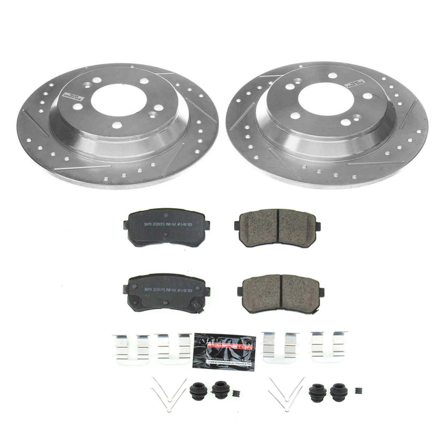 Power Stop - K8307 - Rear - Disc Brake Pad and Rotor Kit