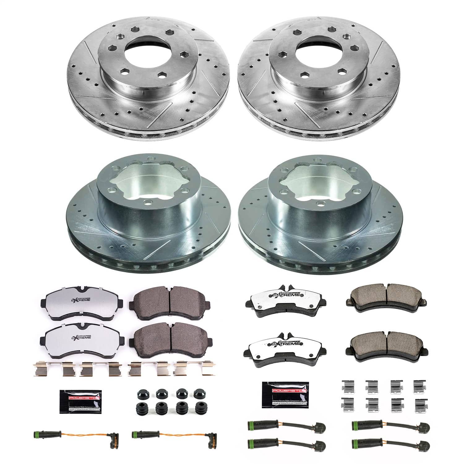Power Stop - K8447-36 - Front and Rear - Disc Brake Pad and Rotor Kit