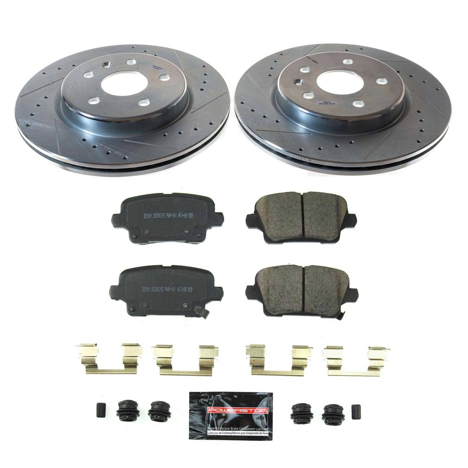 Power Stop - K8487 - Rear - Disc Brake Pad and Rotor Kit