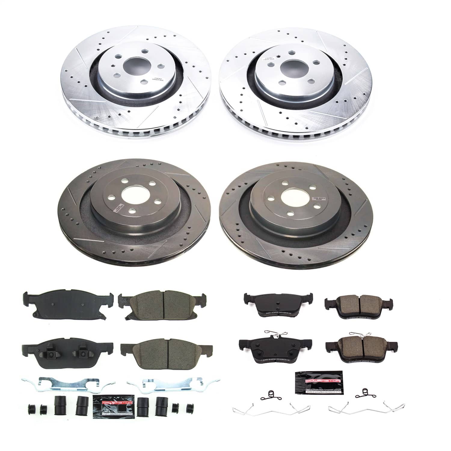 Power Stop - K8535 - Front and Rear - Disc Brake Pad and Rotor Kit