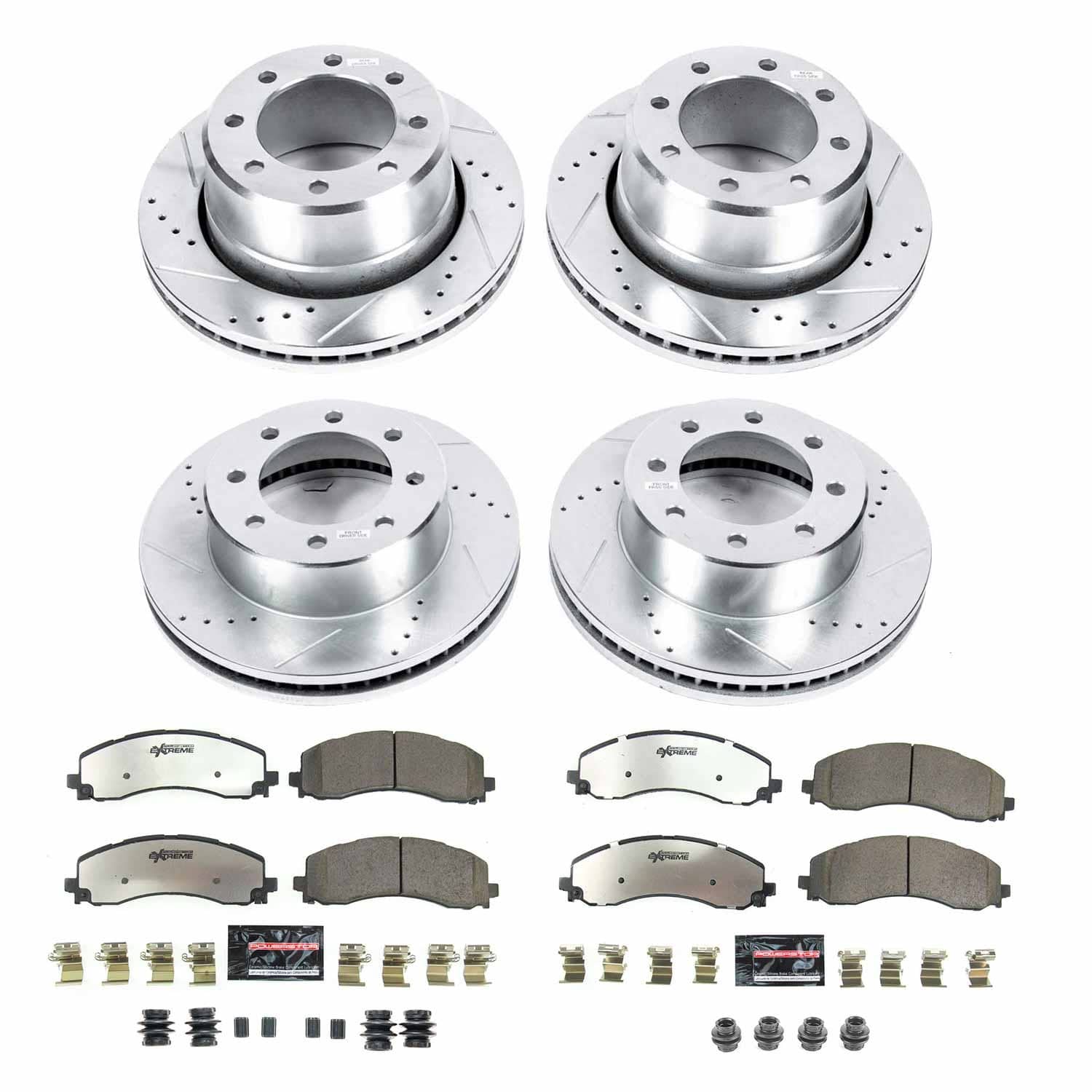 Power Stop - K8640-36 - Front and Rear - Disc Brake Pad and Rotor Kit