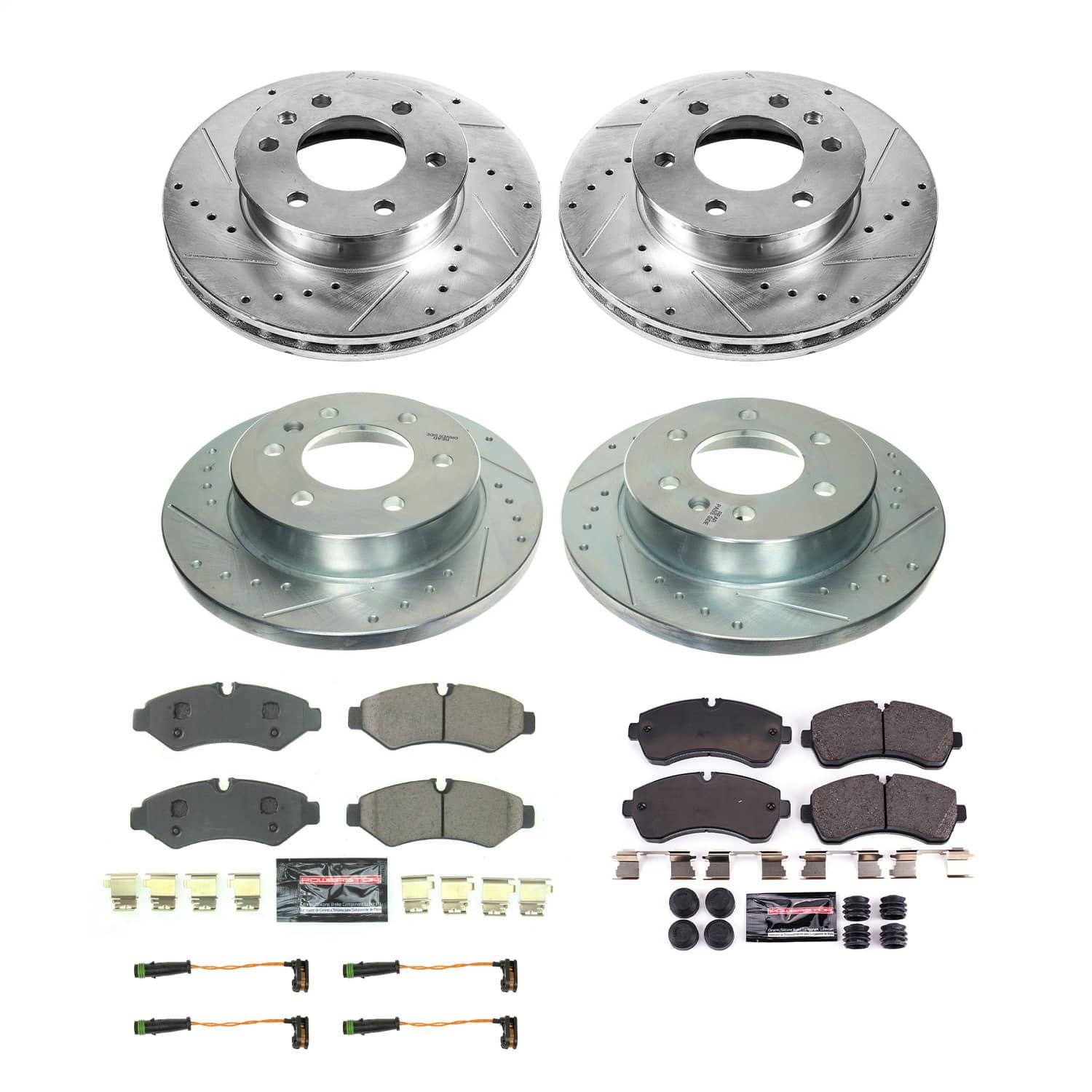 Power Stop - K8660 - Front and Rear - Disc Brake Pad and Rotor Kit