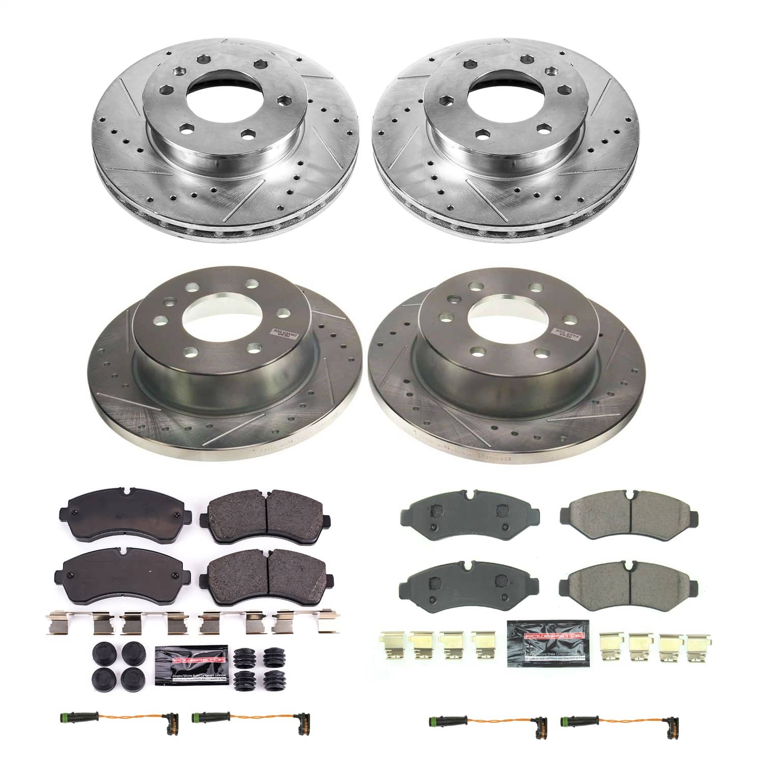 Power Stop - K8661 - Front and Rear - Disc Brake Pad and Rotor Kit