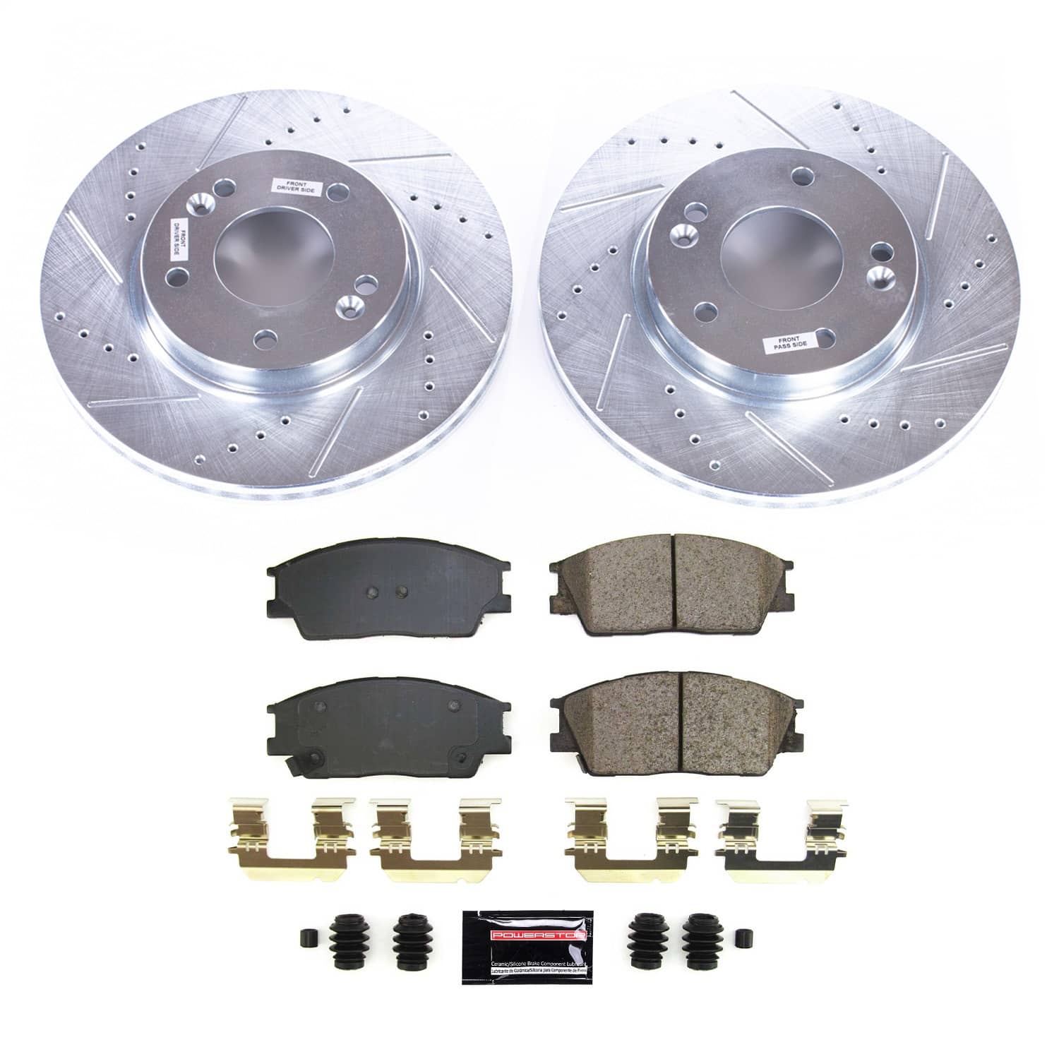 Power Stop - K8663 - Front - Disc Brake Pad and Rotor Kit
