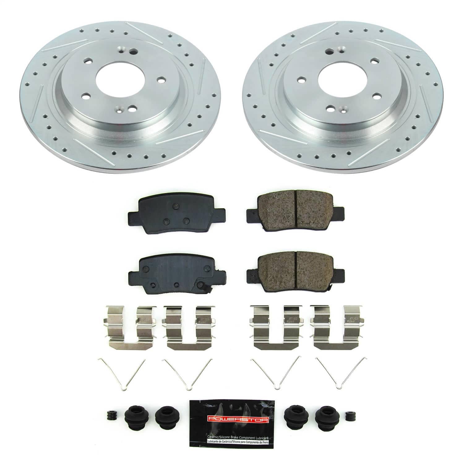 Power Stop - K8770 - Rear - Disc Brake Pad and Rotor Kit