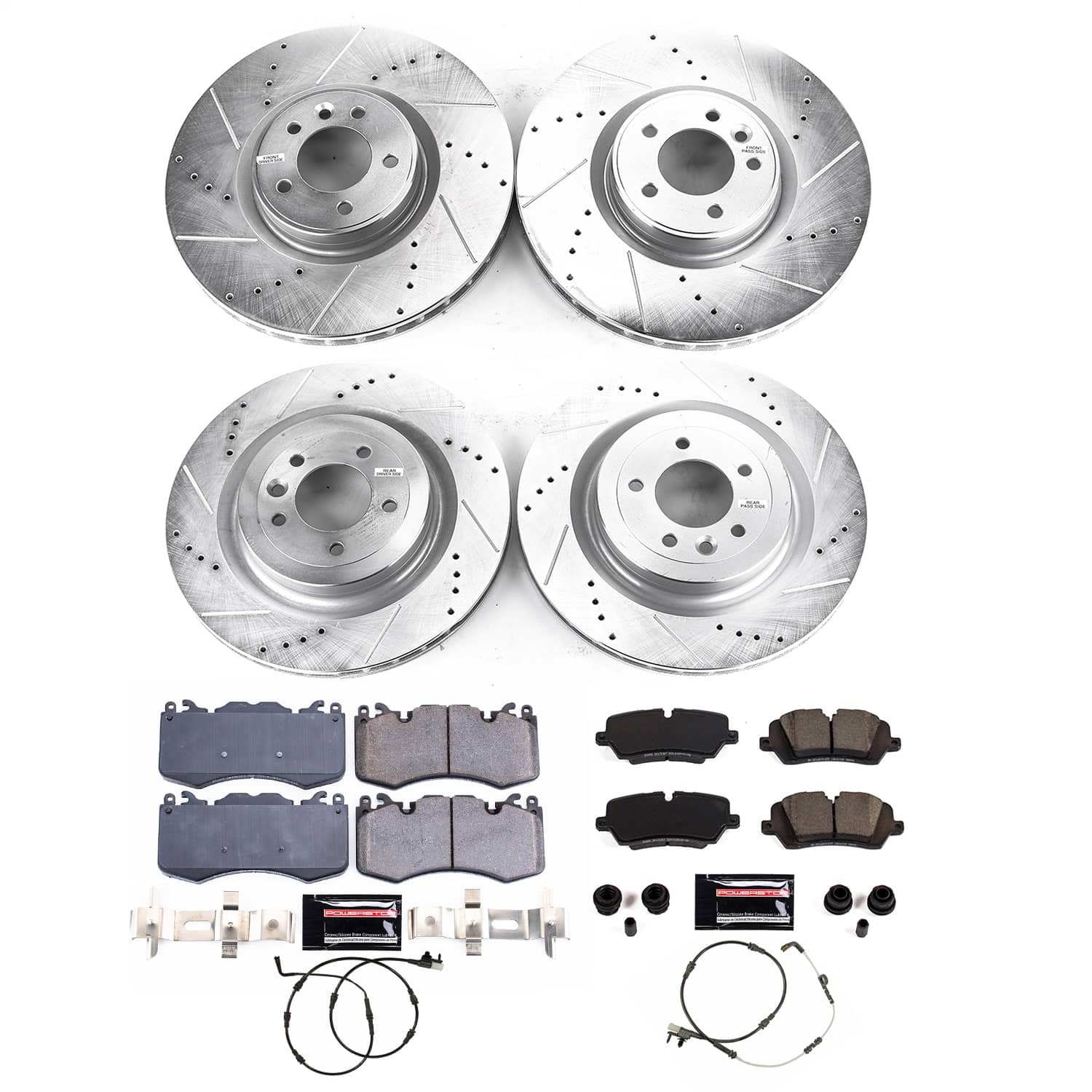 Power Stop - K8905 - Front and Rear - Disc Brake Pad and Rotor Kit