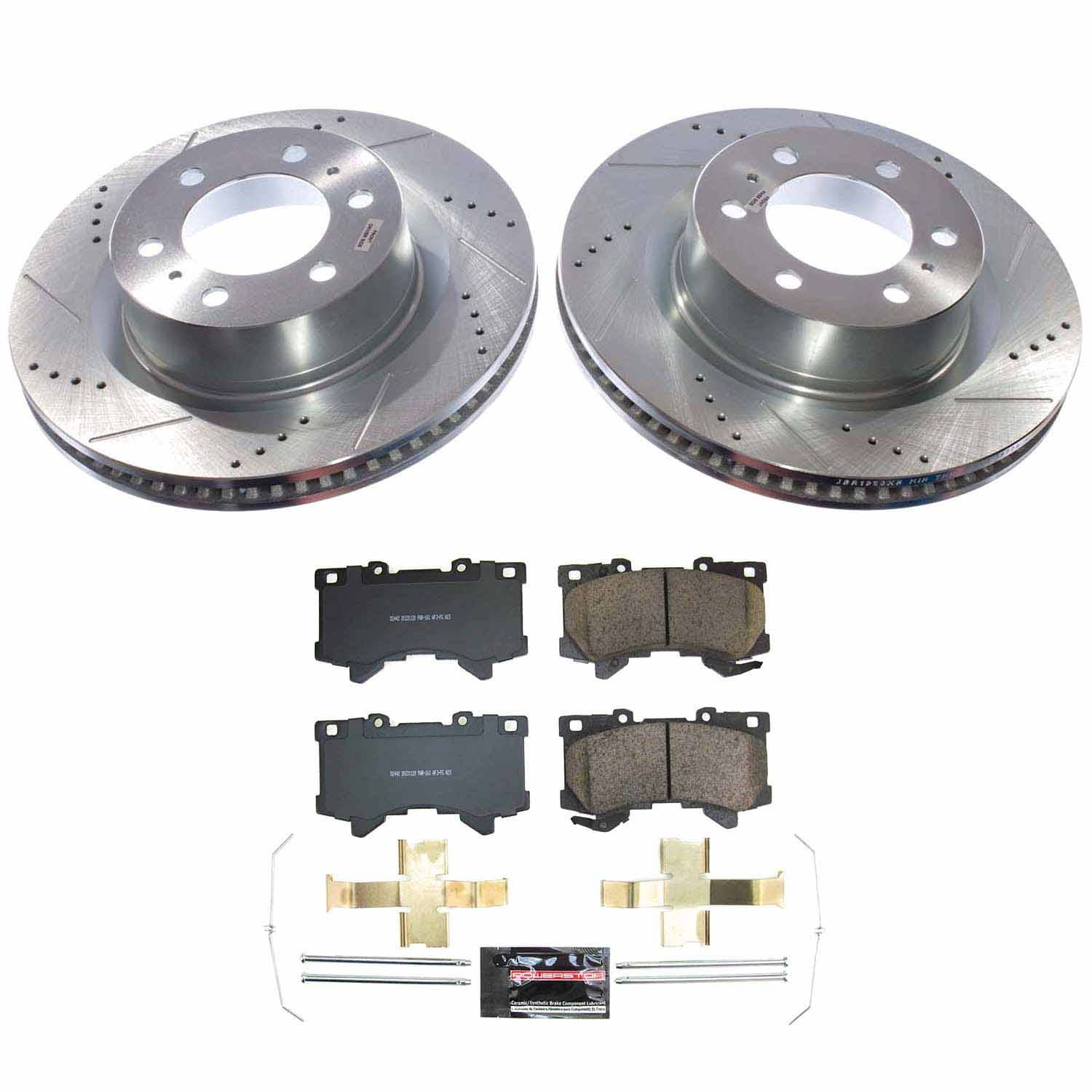 Power Stop - K8932 - Front - Disc Brake Pad and Rotor Kit