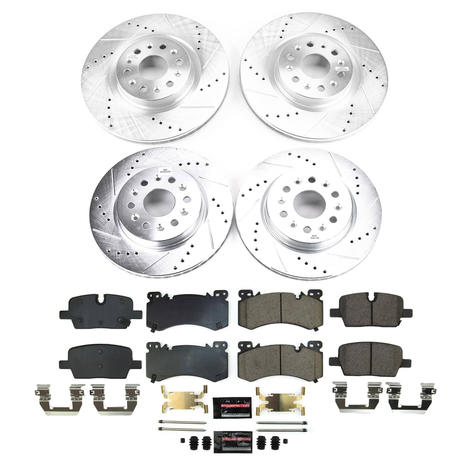 Power Stop - K9092 - Front and Rear - Disc Brake Pad and Rotor Kit