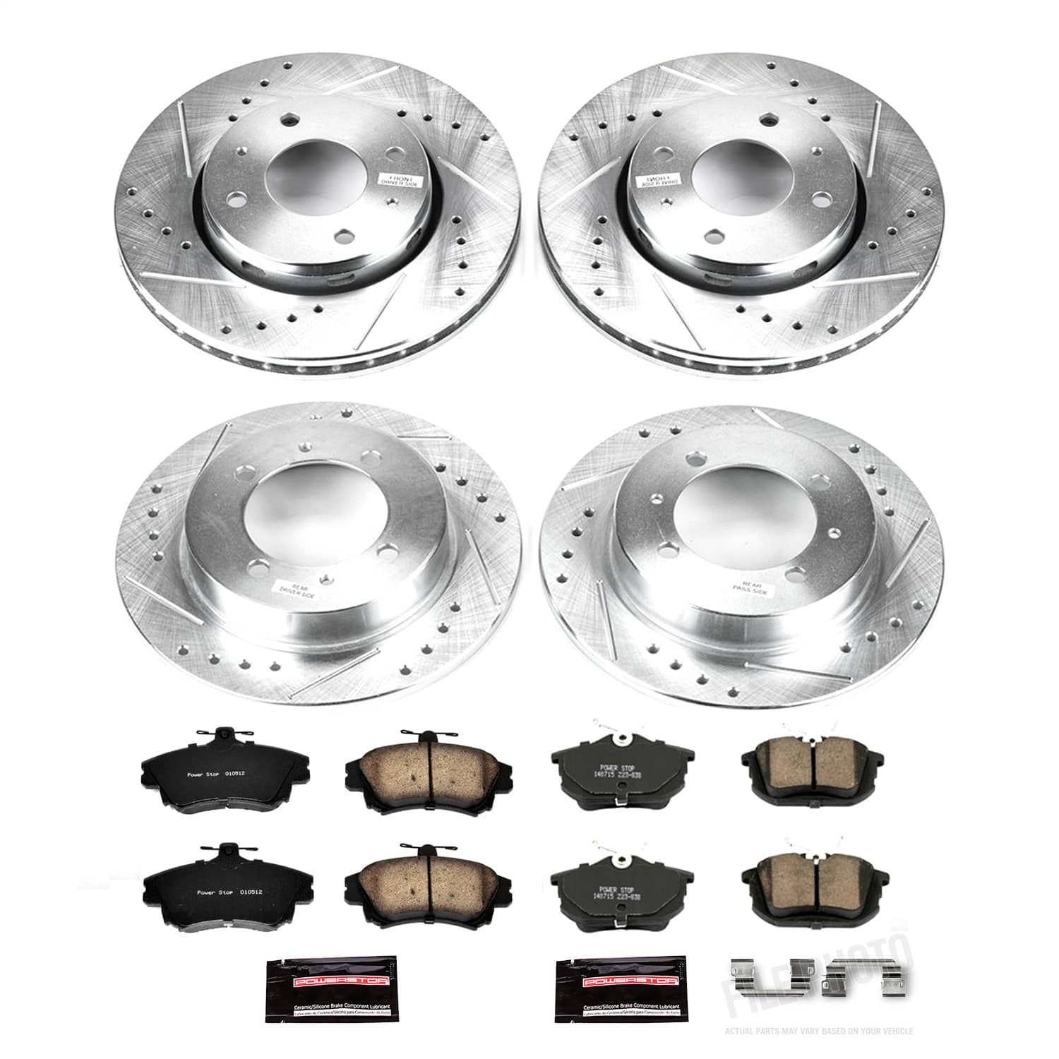 Power Stop - K912 - Front and Rear - Disc Brake Pad and Rotor Kit