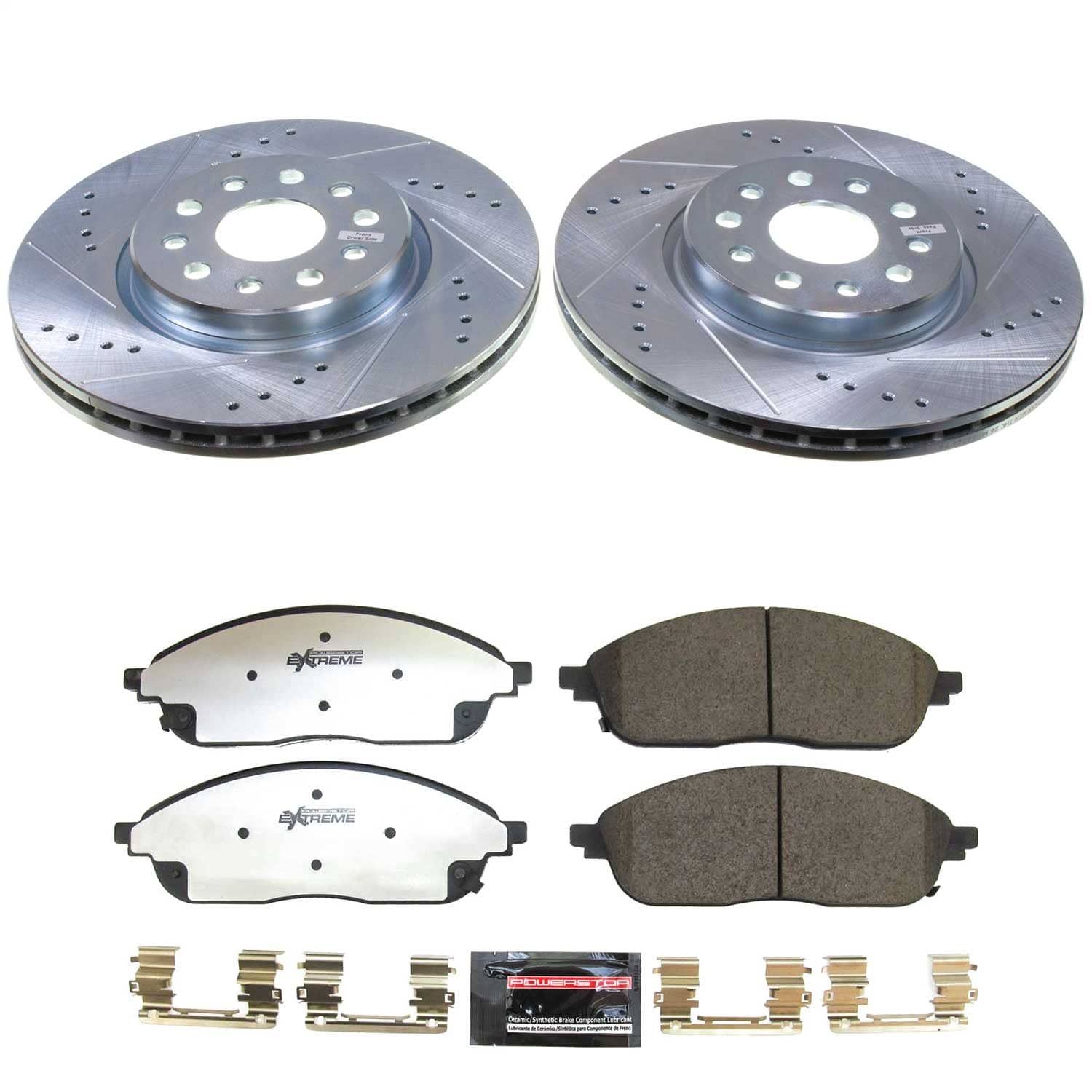 Power Stop - K9240-36 - Front - Disc Brake Pad and Rotor Kit