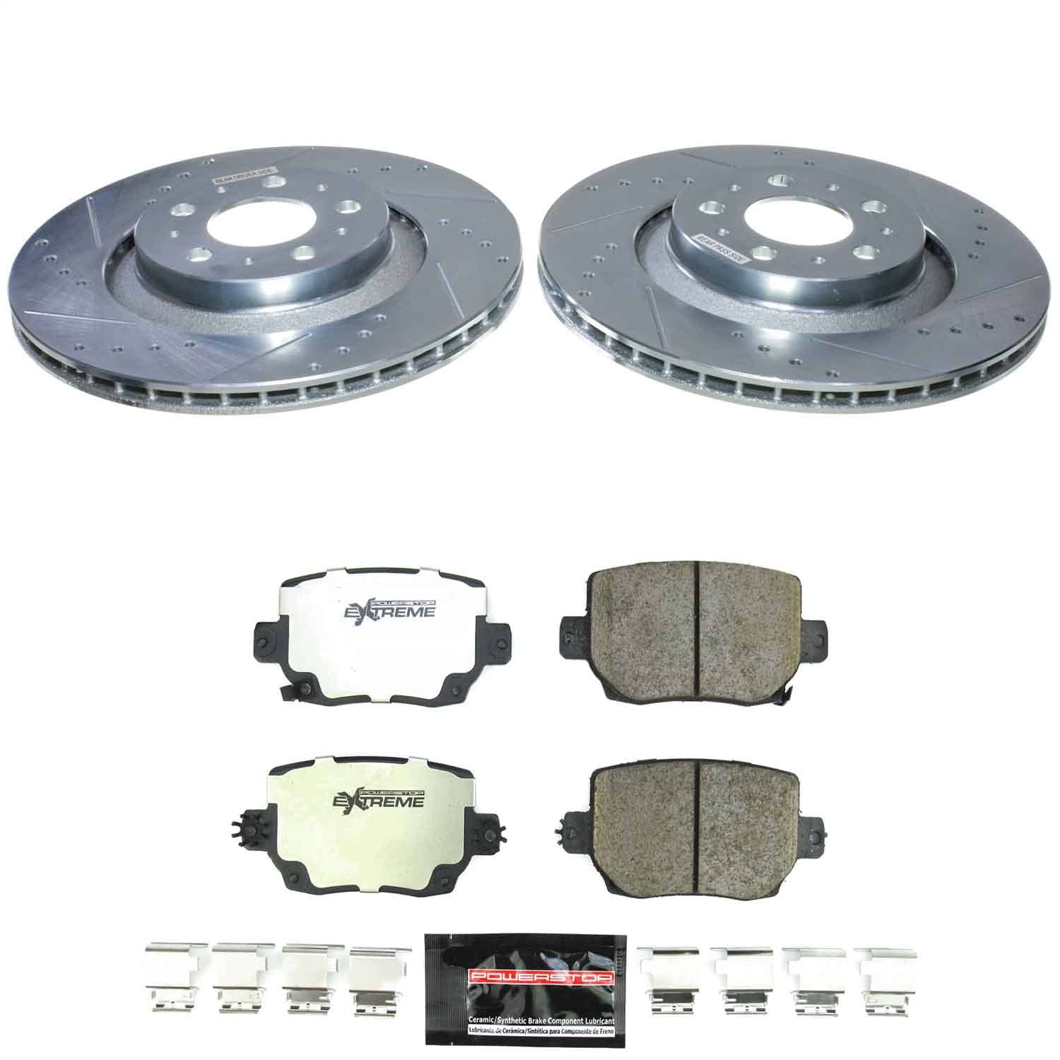 Power Stop - K9254-26 - Rear - Disc Brake Pad and Rotor Kit