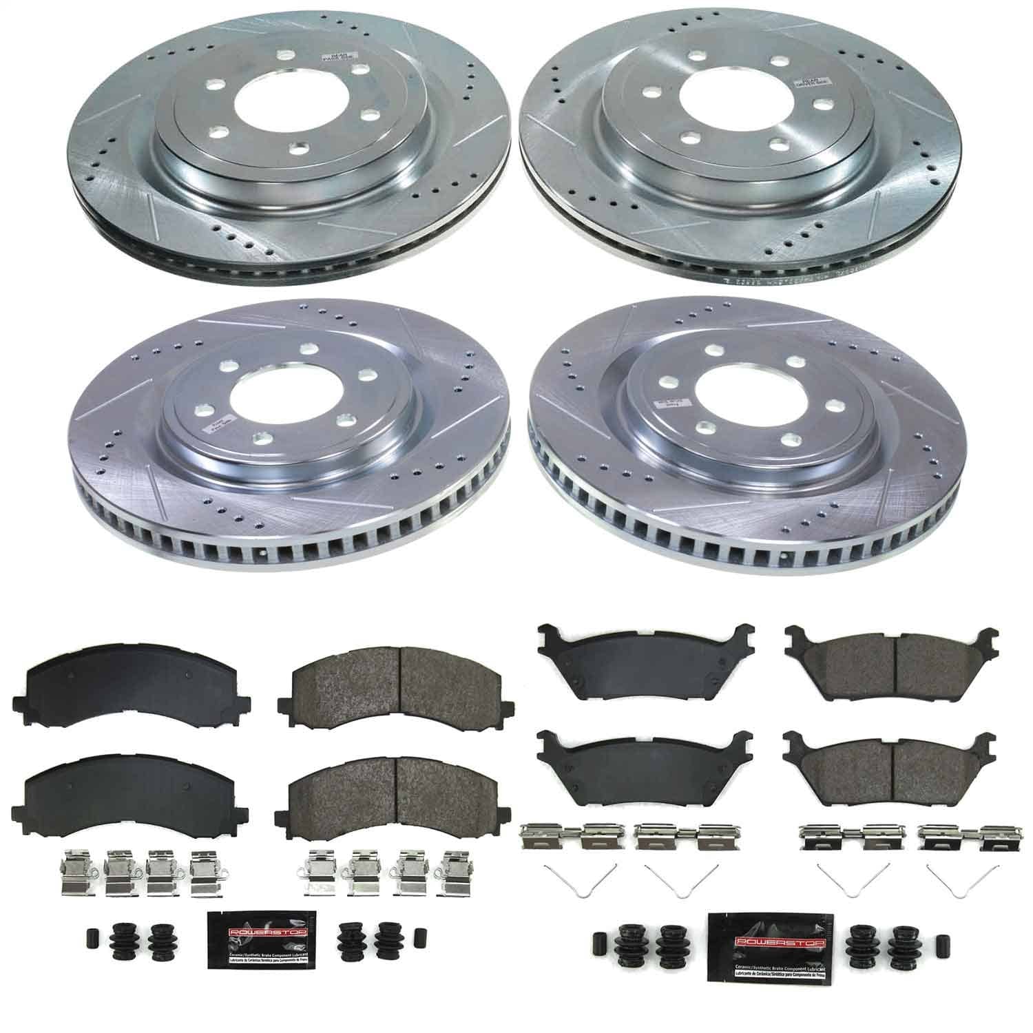 Power Stop - K9267 - Front and Rear - Disc Brake Pad and Rotor Kit