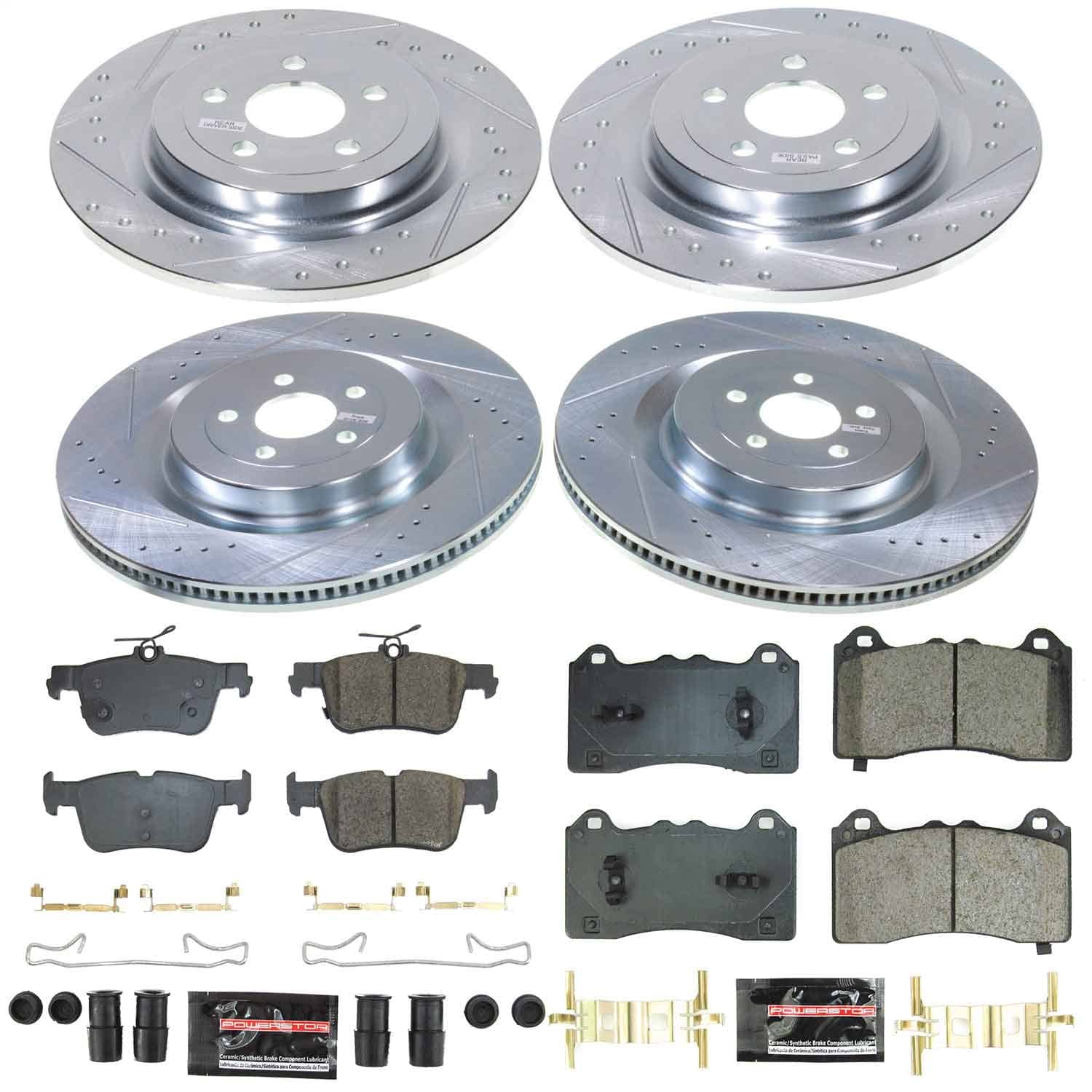 Power Stop - K9270 - Front and Rear - Disc Brake Pad and Rotor Kit