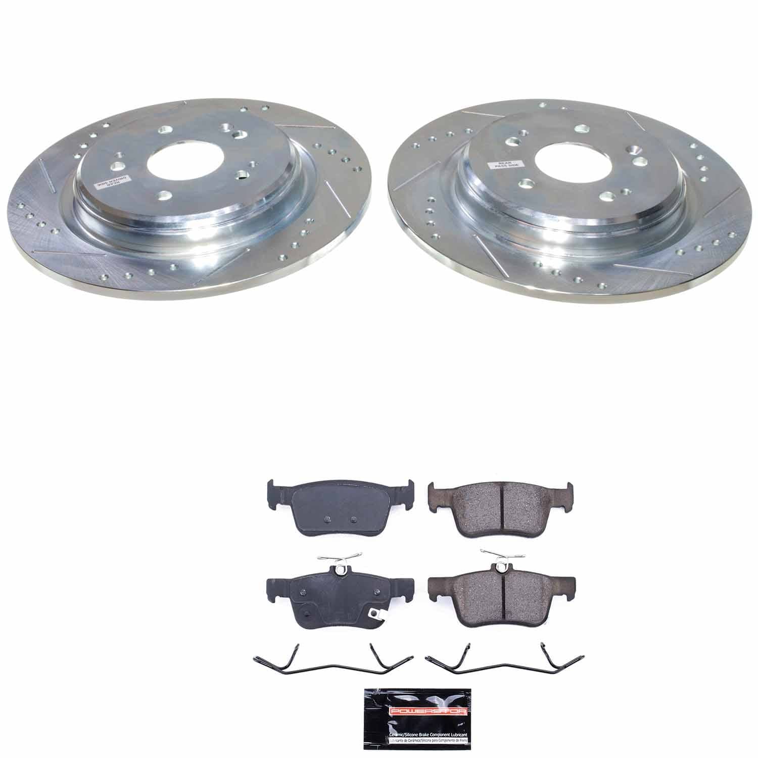 Power Stop - K9277 - Rear - Disc Brake Pad and Rotor Kit