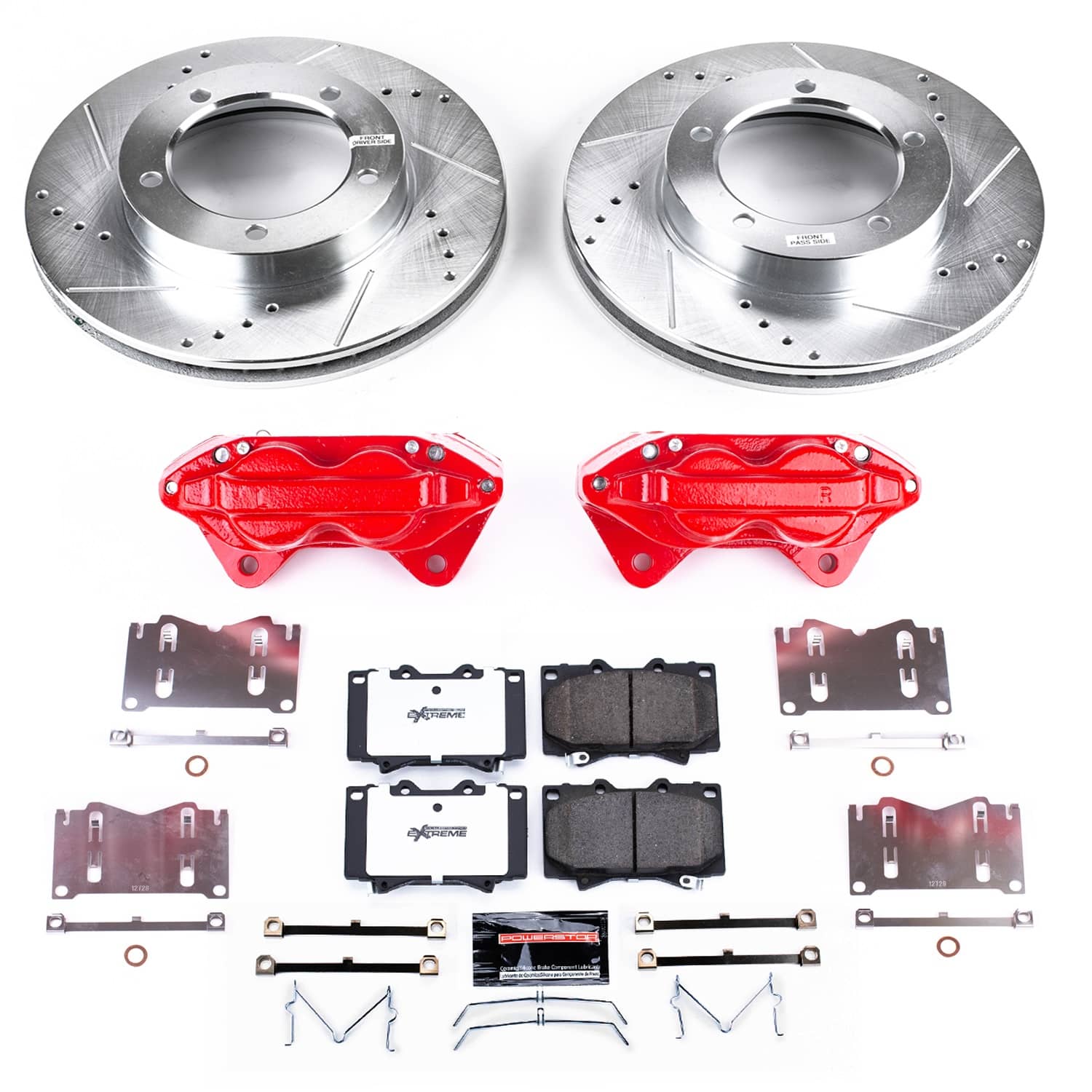 Power Stop - KC1132-36 - Front - Disc Brake Pad/Caliper and Rotor Kit
