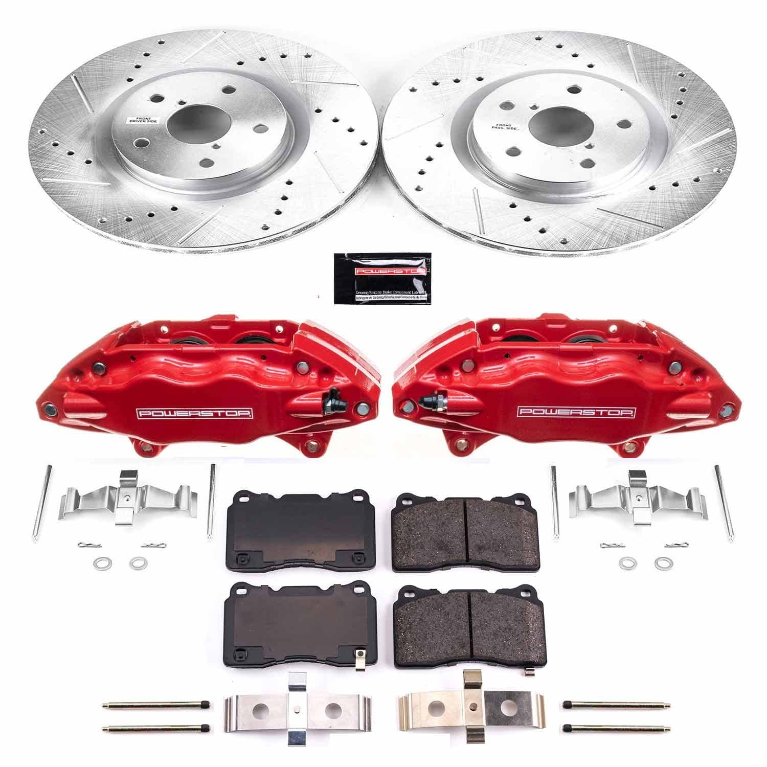 Power Stop - KC131 - Front - Disc Brake Pad/Caliper and Rotor Kit
