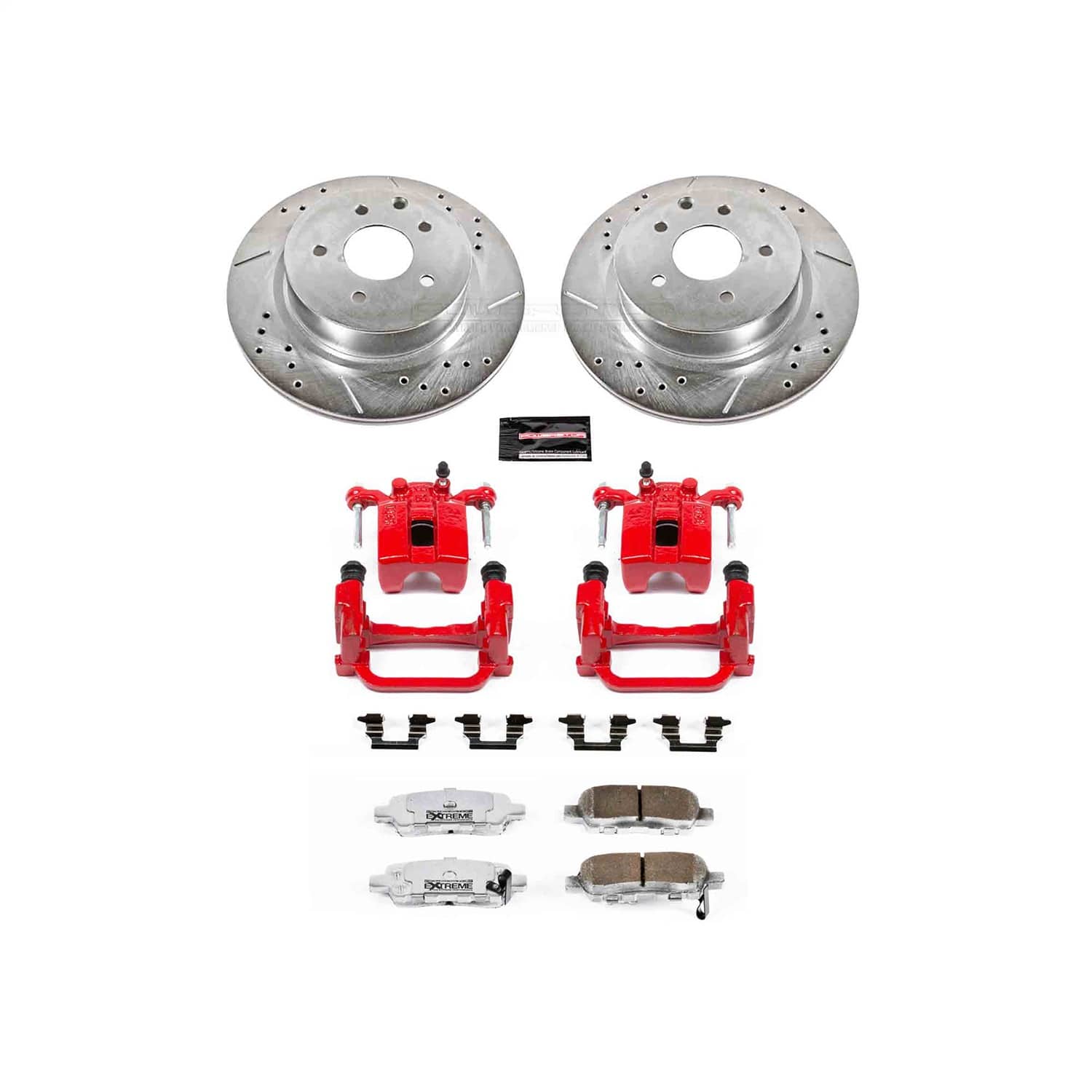 Power Stop - KC179-26 - Rear - Disc Brake Pad/Caliper and Rotor Kit