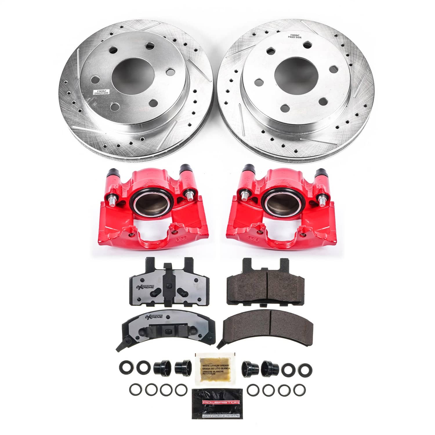 Power Stop - KC1970-36 - Front - Disc Brake Pad/Caliper and Rotor Kit