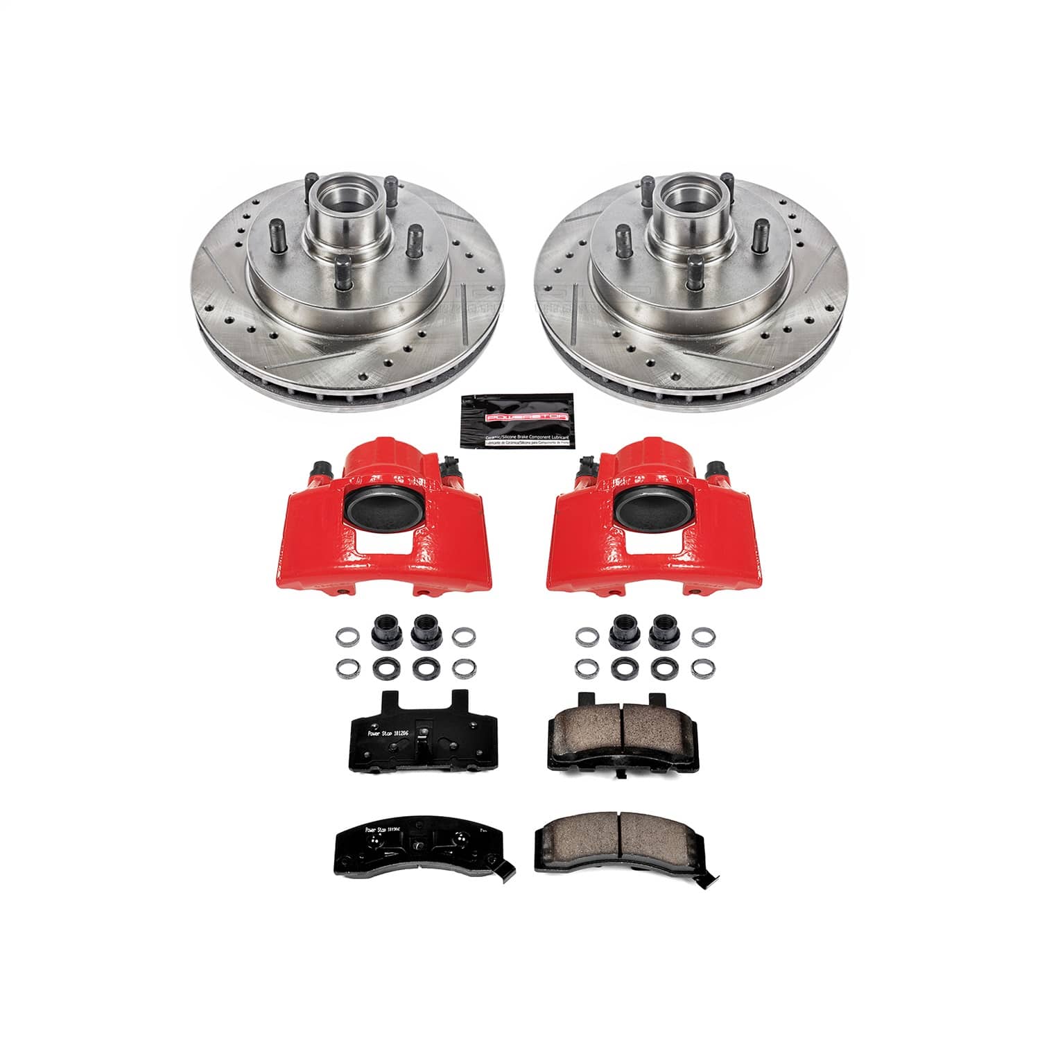 Power Stop - KC1991 - Front - Disc Brake Pad/Caliper and Rotor Kit