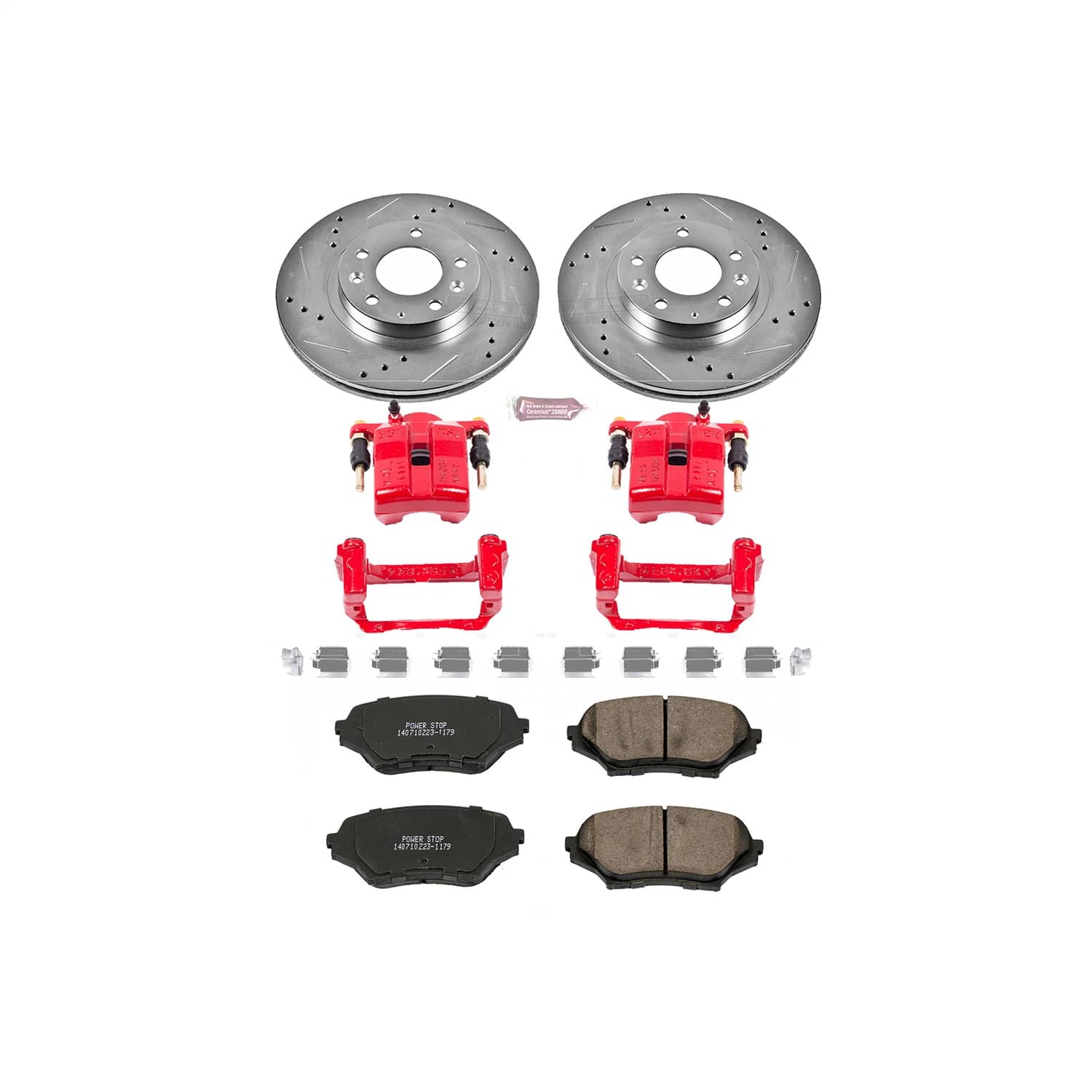 Power Stop - KC4659 - Front - Disc Brake Pad/Caliper and Rotor Kit