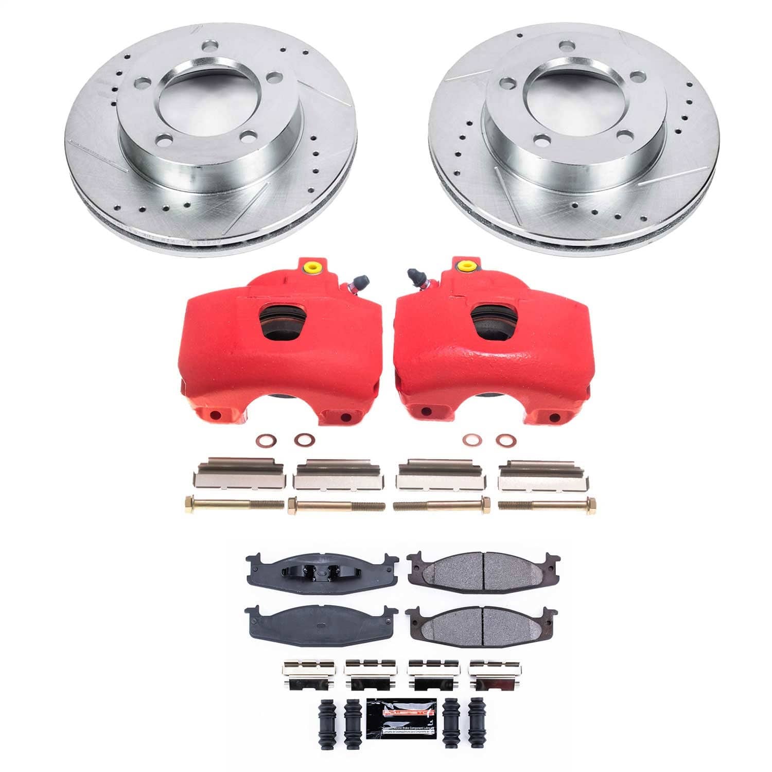 Power Stop - KC5067 - Front - Disc Brake Pad/Caliper and Rotor Kit