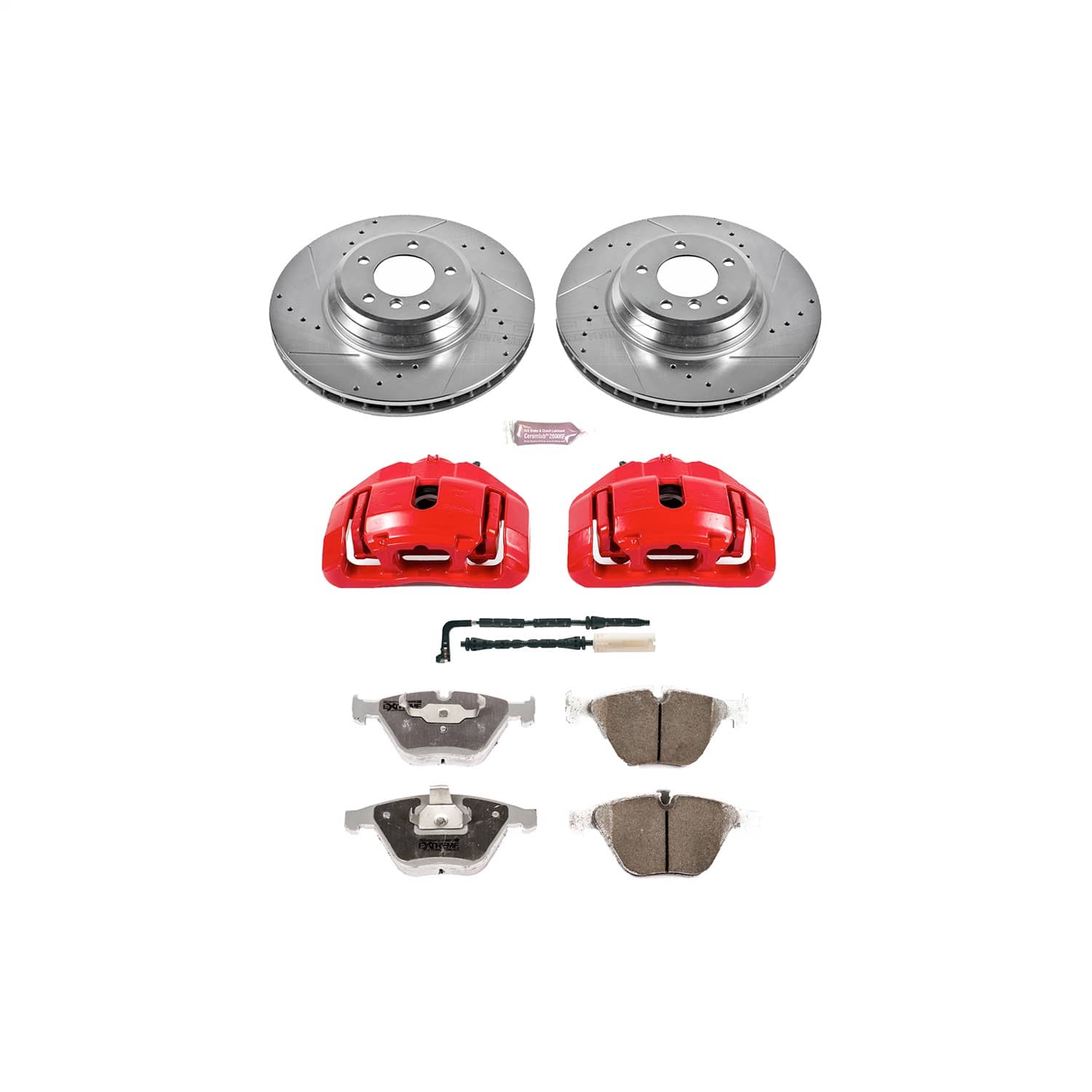 Power Stop - KC5281-26 - Front - Disc Brake Pad/Caliper and Rotor Kit