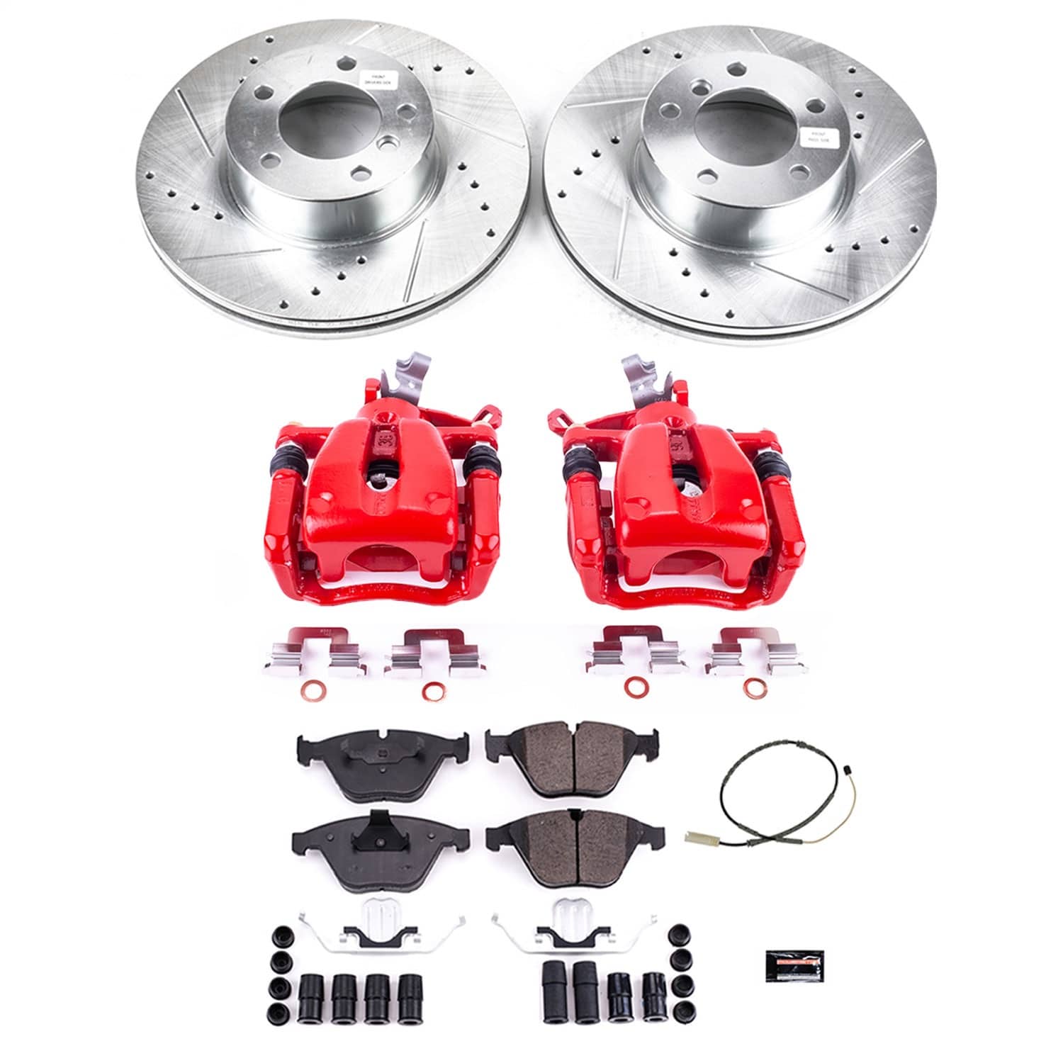 Power Stop - KC6073 - Front - Disc Brake Pad/Caliper and Rotor Kit