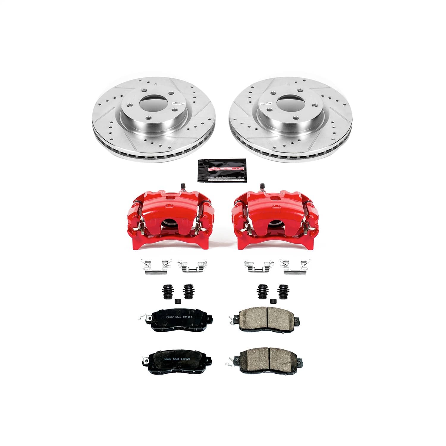 Power Stop - KC6494 - Front - Disc Brake Pad/Caliper and Rotor Kit