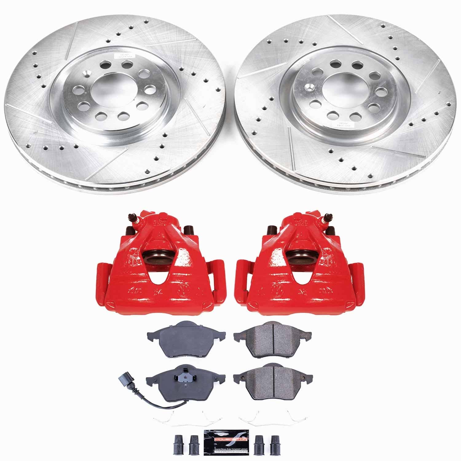 Power Stop - KC914 - Front - Disc Brake Pad/Caliper and Rotor Kit