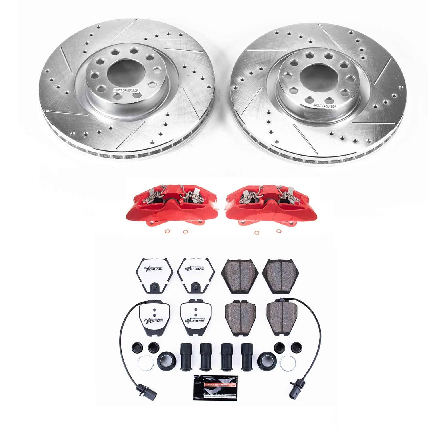 Power Stop - KC948-26 - Front - Disc Brake Pad/Caliper and Rotor Kit