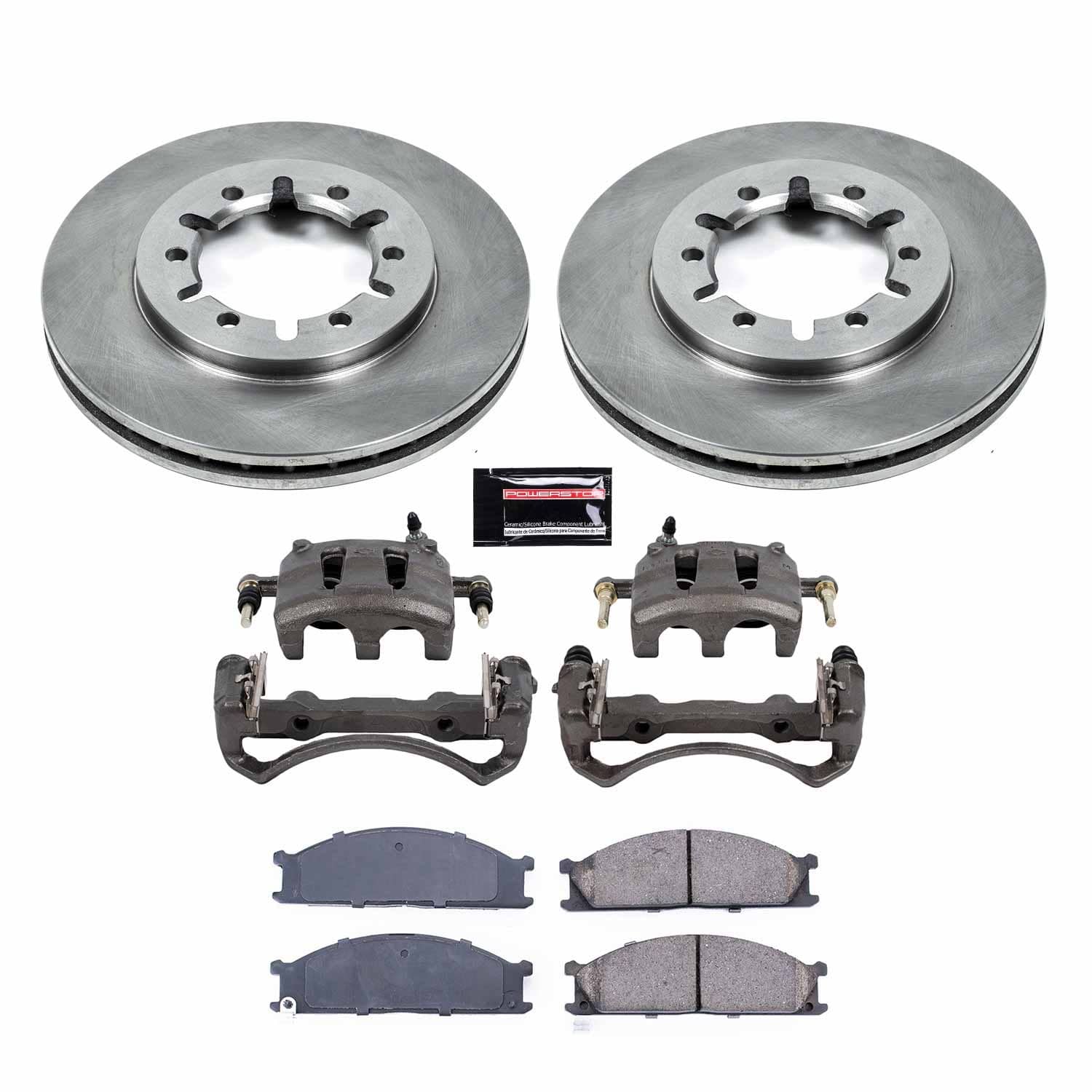 Power Stop - KCOE2278A - Front - Disc Brake Pad/Caliper and Rotor Kit