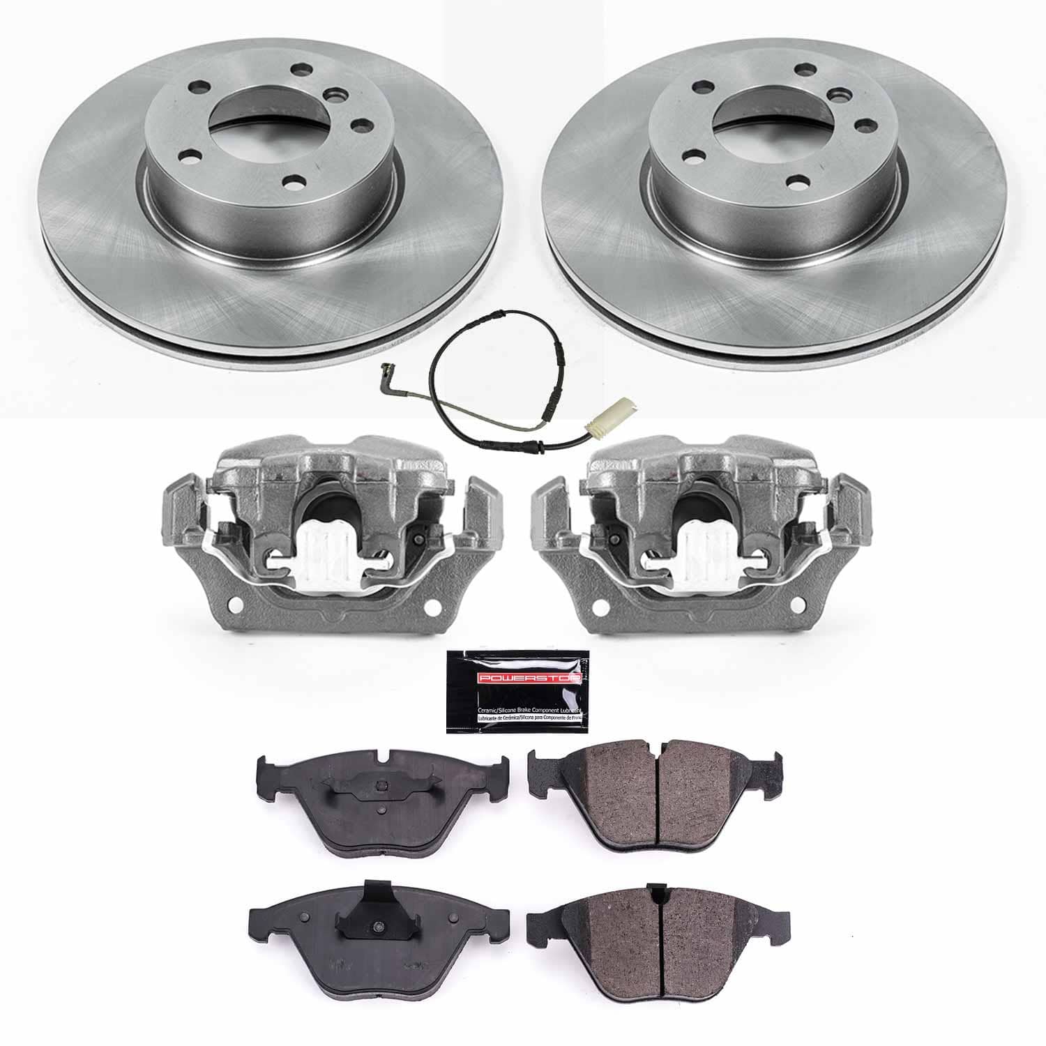 Power Stop - KCOE4677 - Front - Disc Brake Pad/Caliper and Rotor Kit