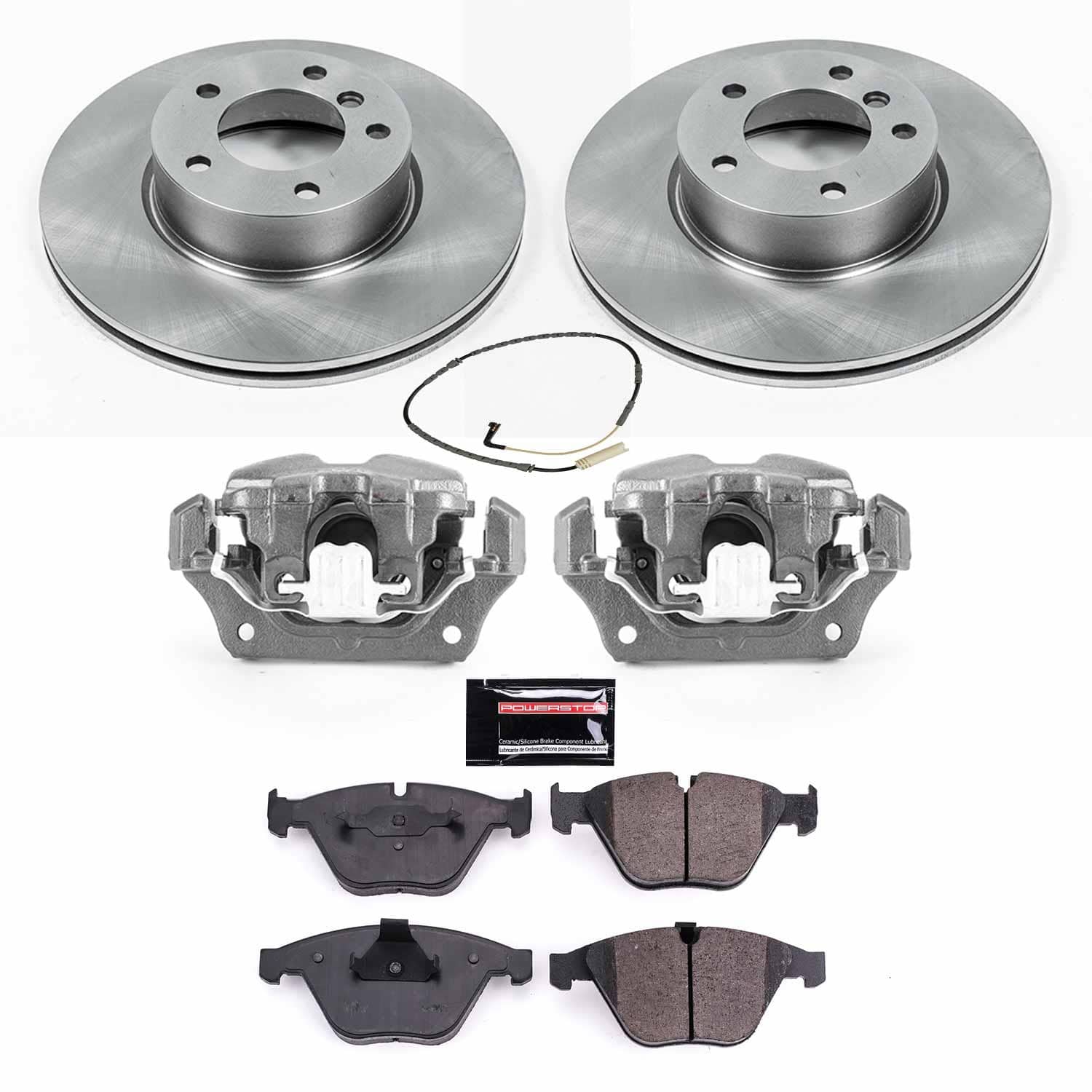 Power Stop - KCOE4678 - Front - Disc Brake Pad/Caliper and Rotor Kit