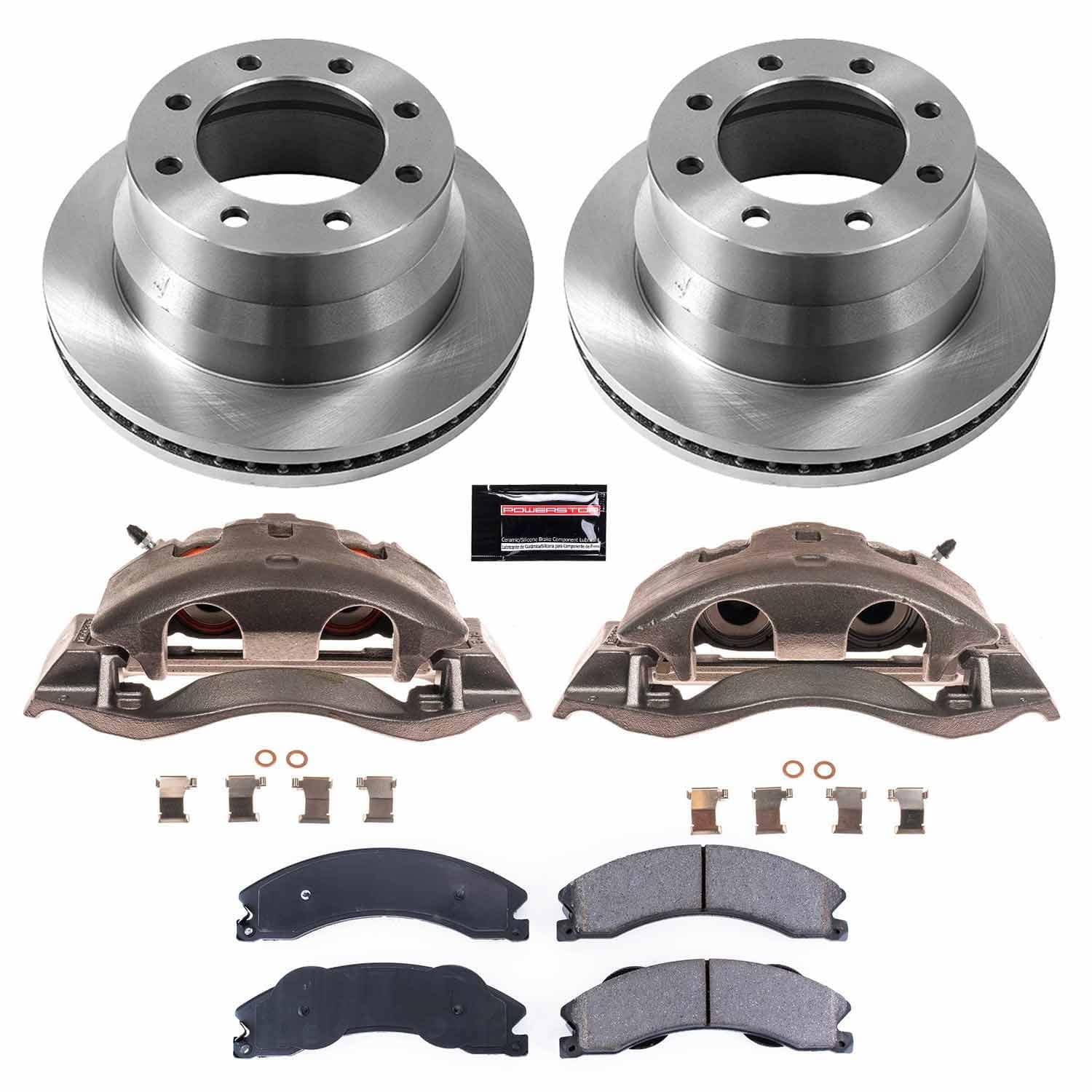 Power Stop - KCOE6257 - Rear - Disc Brake Pad/Caliper and Rotor Kit