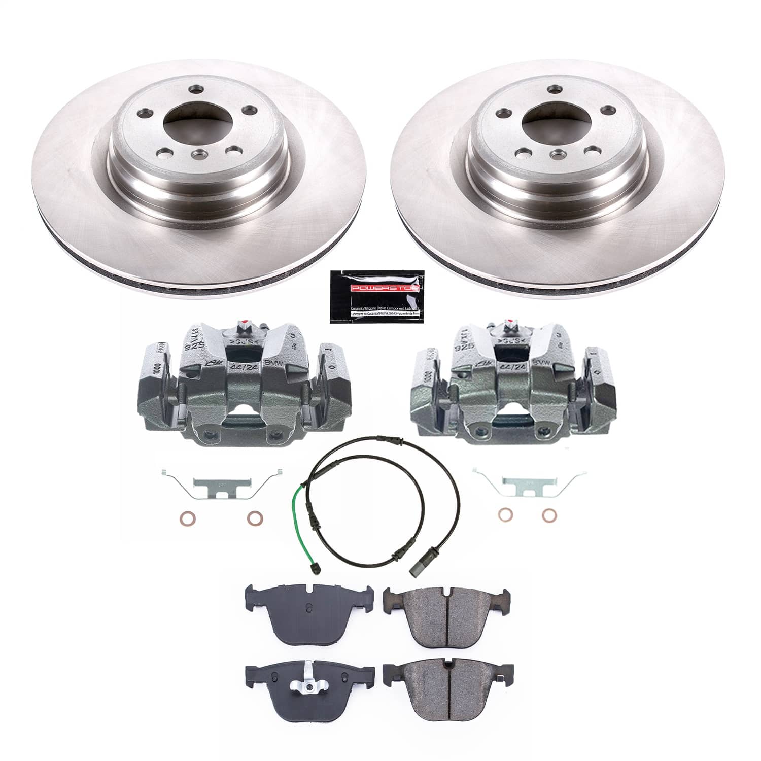 Power Stop - KCOE6416 - Rear - Disc Brake Pad/Caliper and Rotor Kit