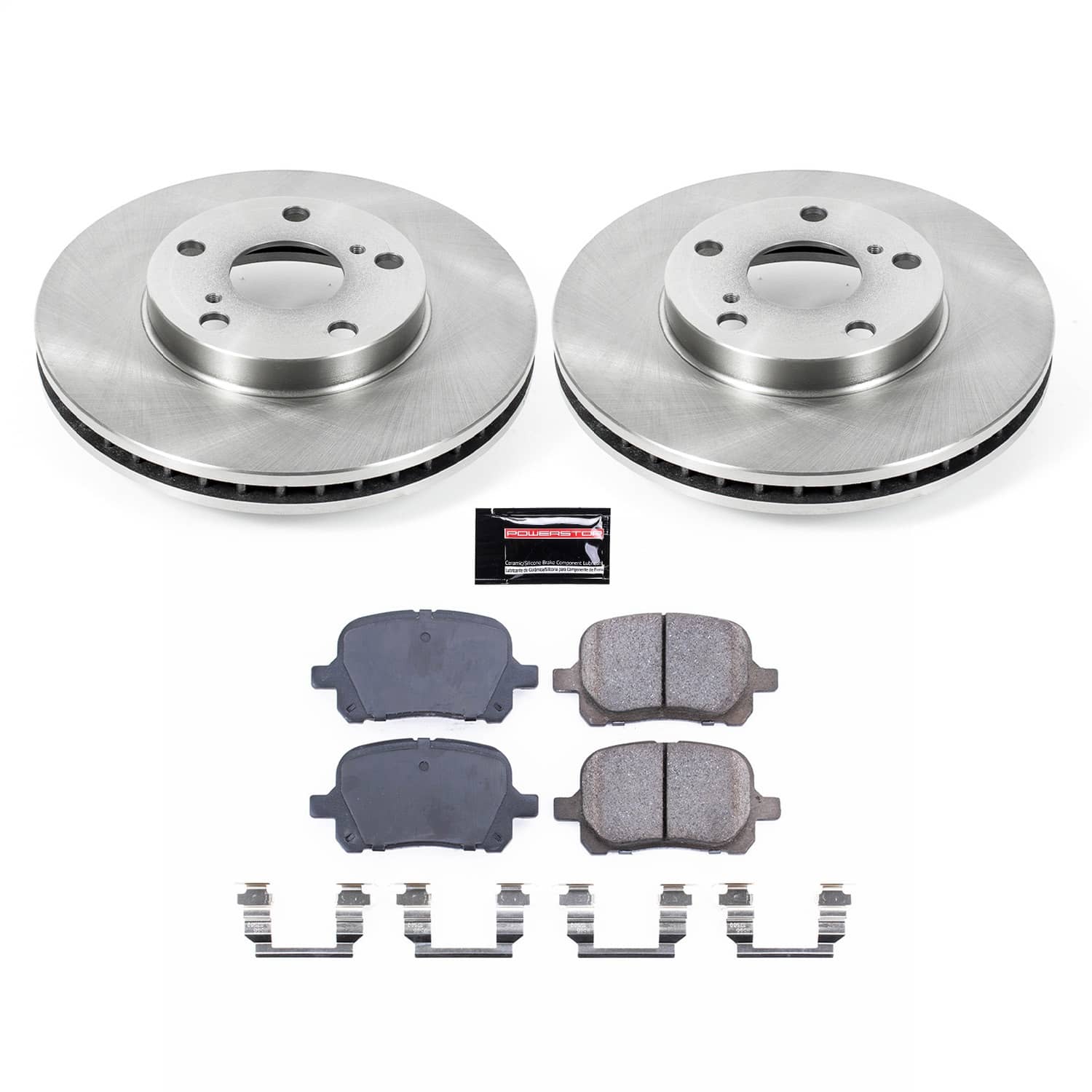 Power Stop - KOE1058 - Front - Disc Brake Pad and Rotor Kit
