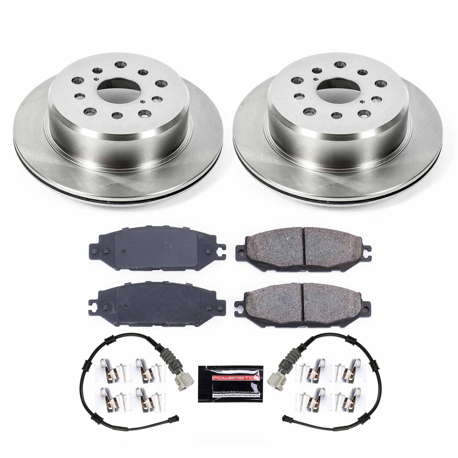 Power Stop - KOE1081 - Rear - Disc Brake Pad and Rotor Kit