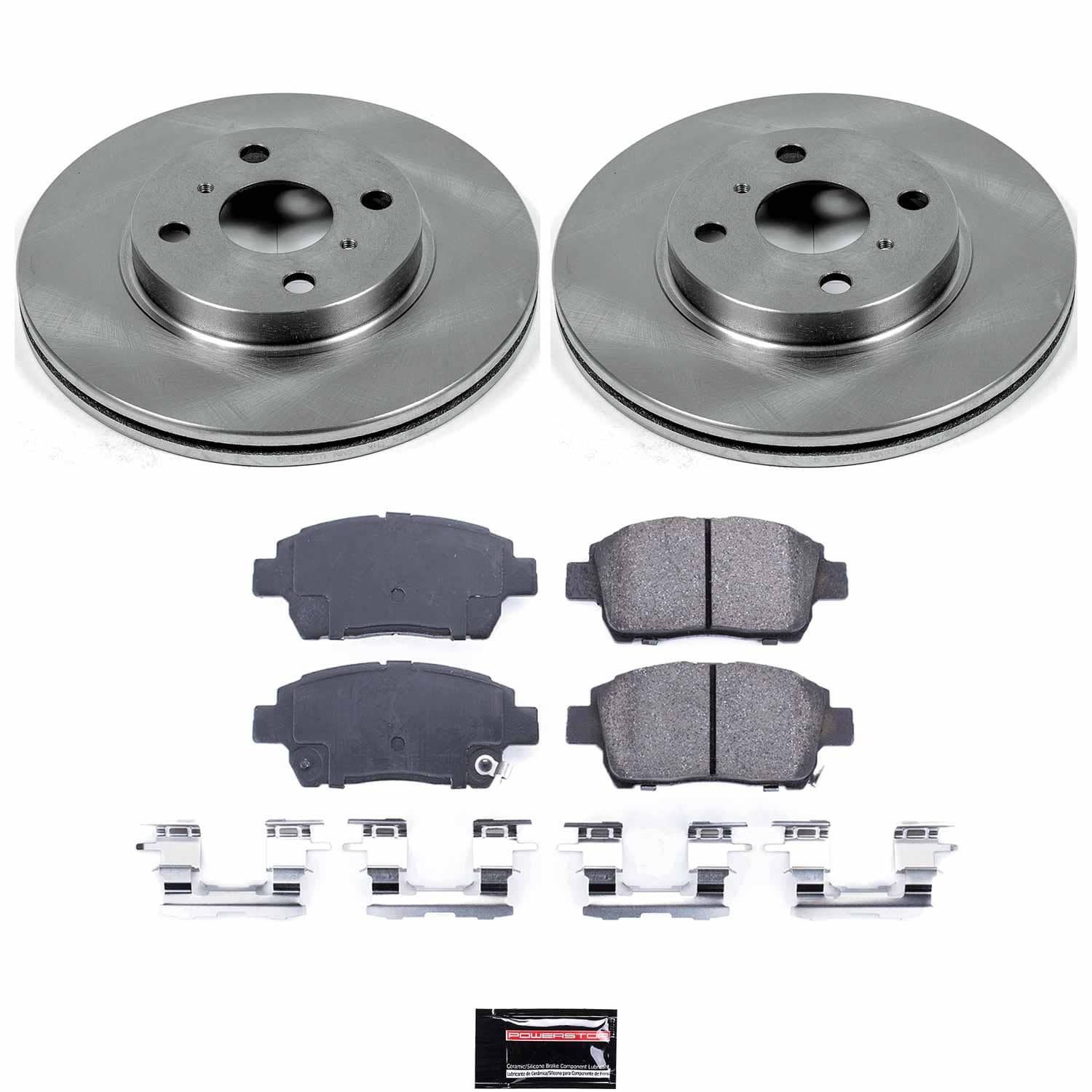 Power Stop - KOE109 - Front - Disc Brake Pad and Rotor Kit