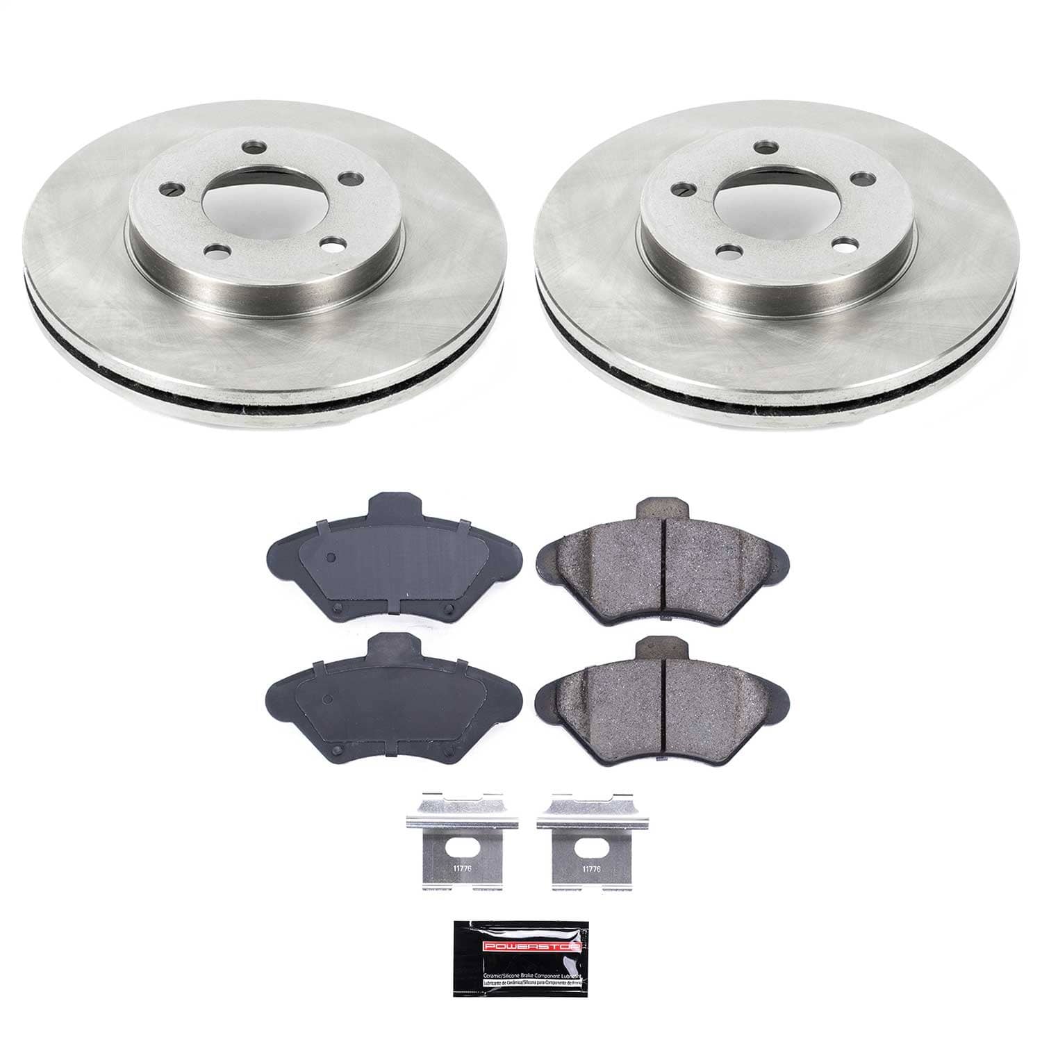 Power Stop - KOE1325 - Front - Disc Brake Pad and Rotor Kit