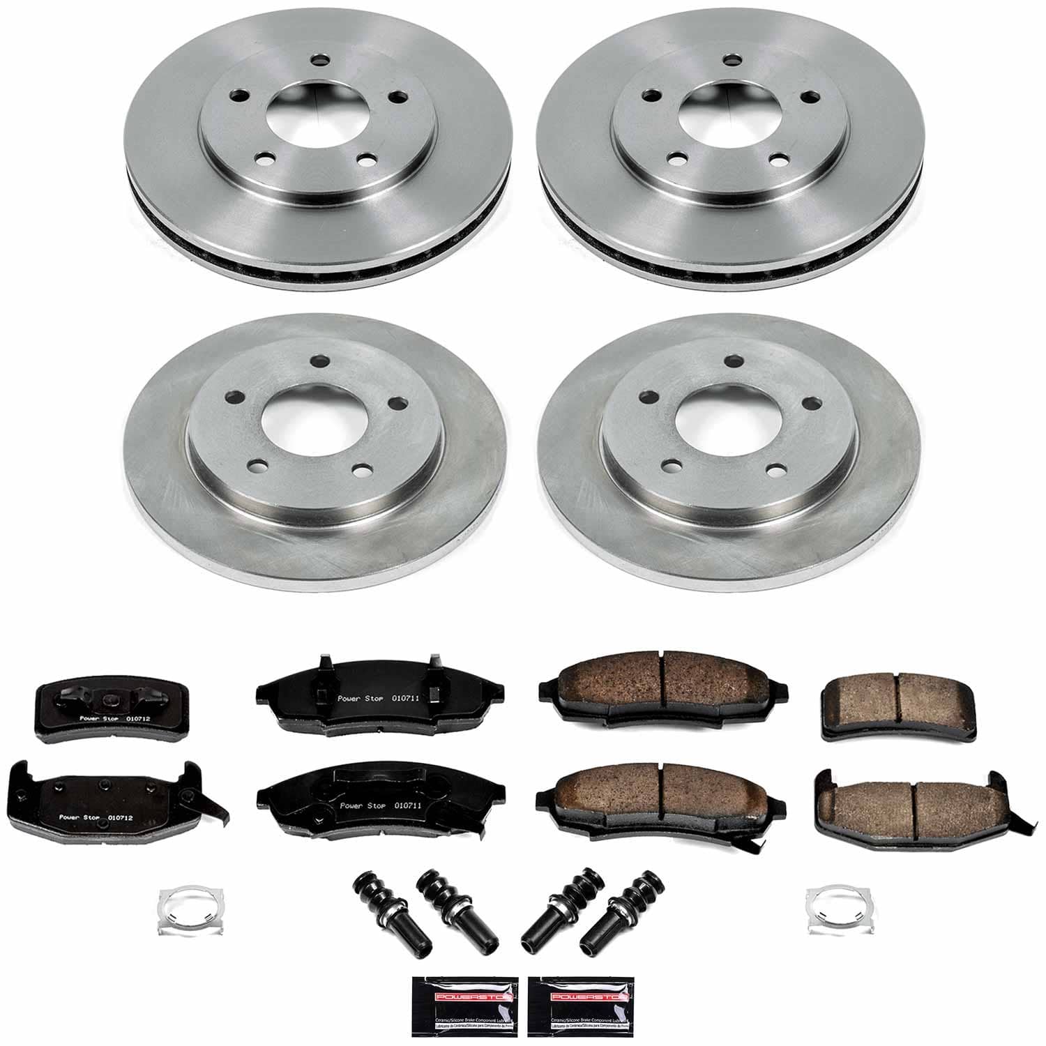 Power Stop - KOE1499 - Front and Rear - Disc Brake Pad and Rotor Kit
