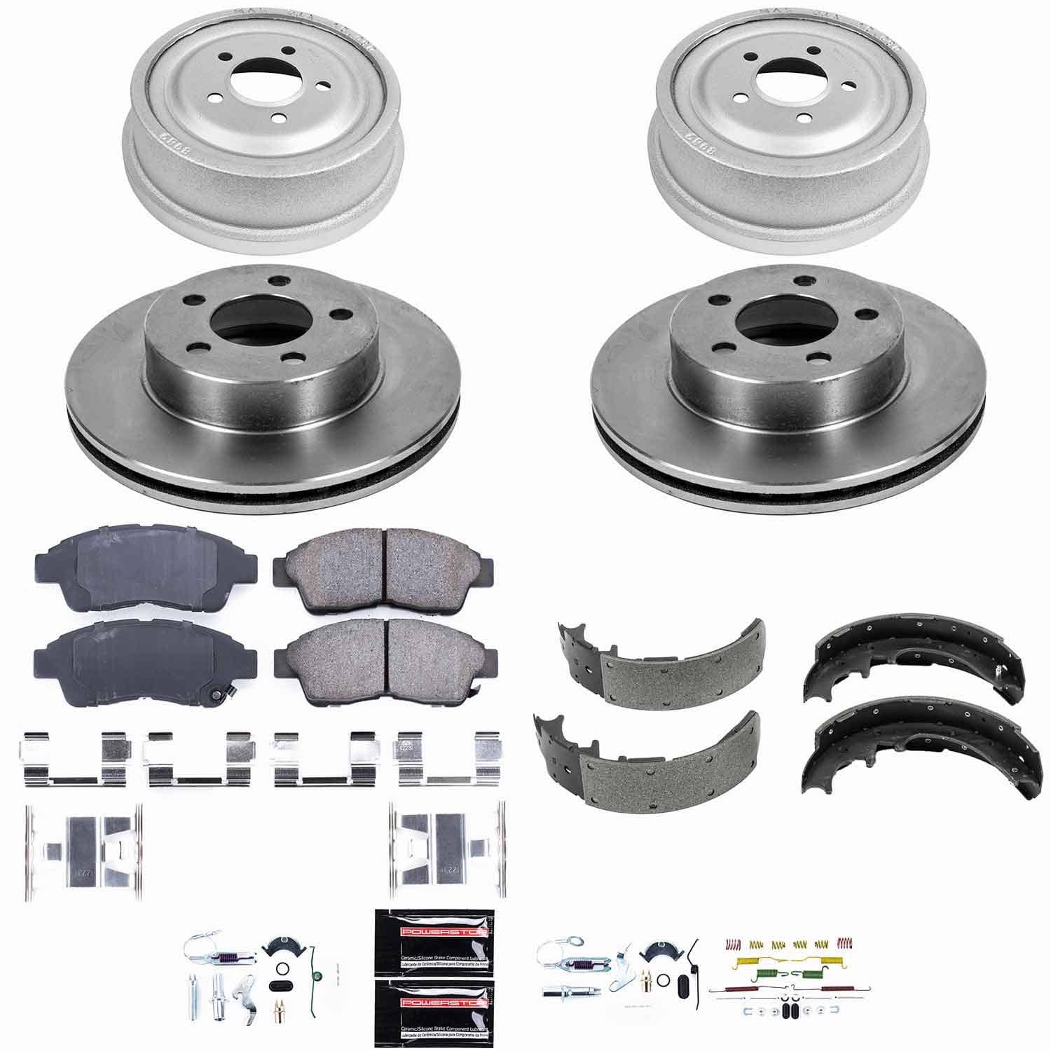 Power Stop - KOE15004DK - Complete Vehicle Disc/Drum Brake Kit