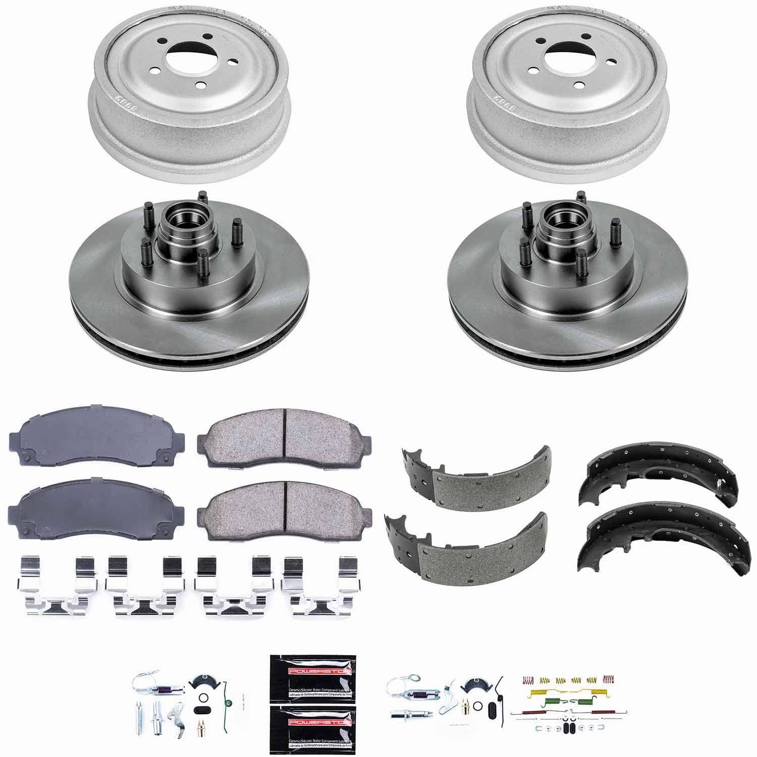 Power Stop - KOE15009DK - Complete Vehicle Disc/Drum Brake Kit