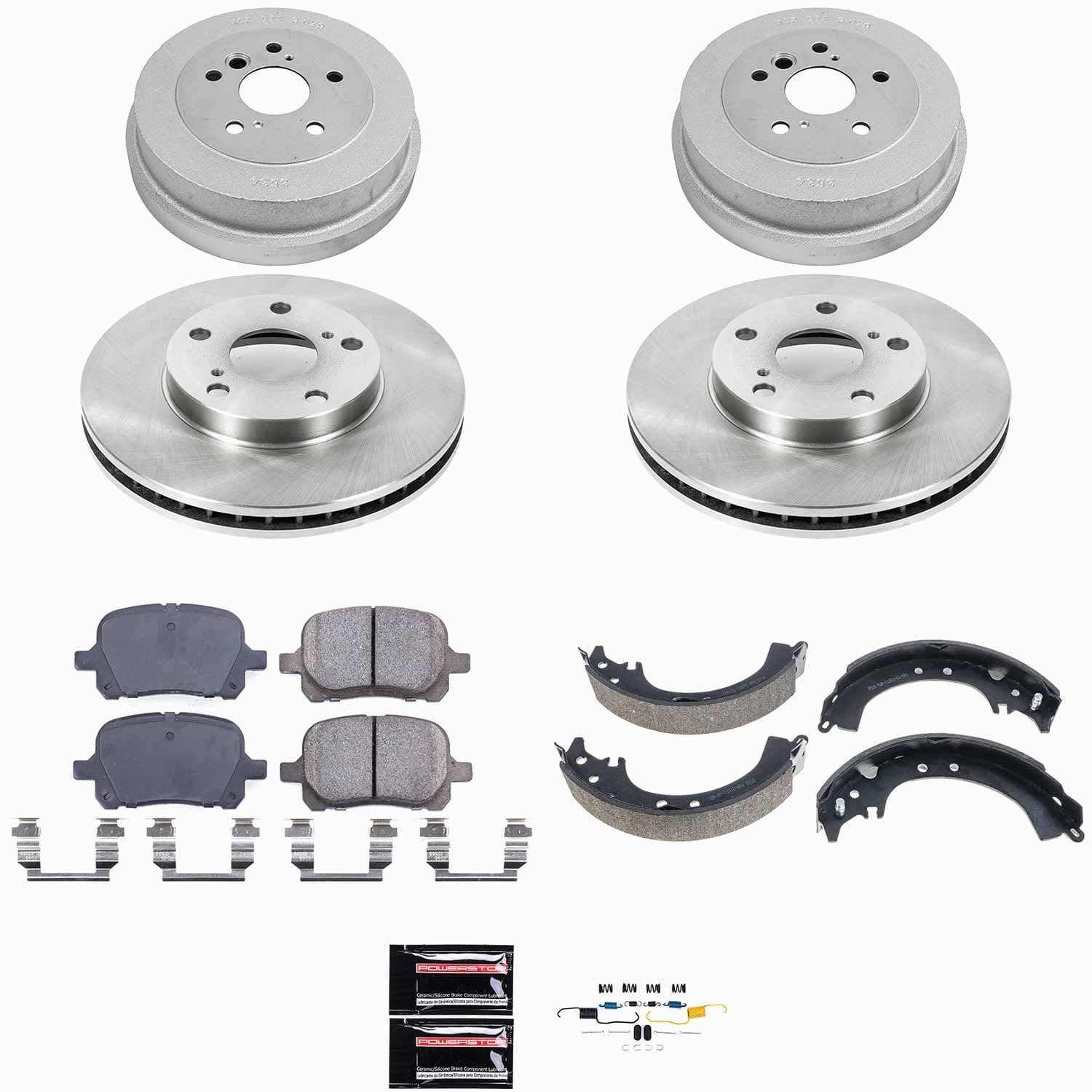 Power Stop - KOE15064DK - Complete Vehicle Disc/Drum Brake Kit