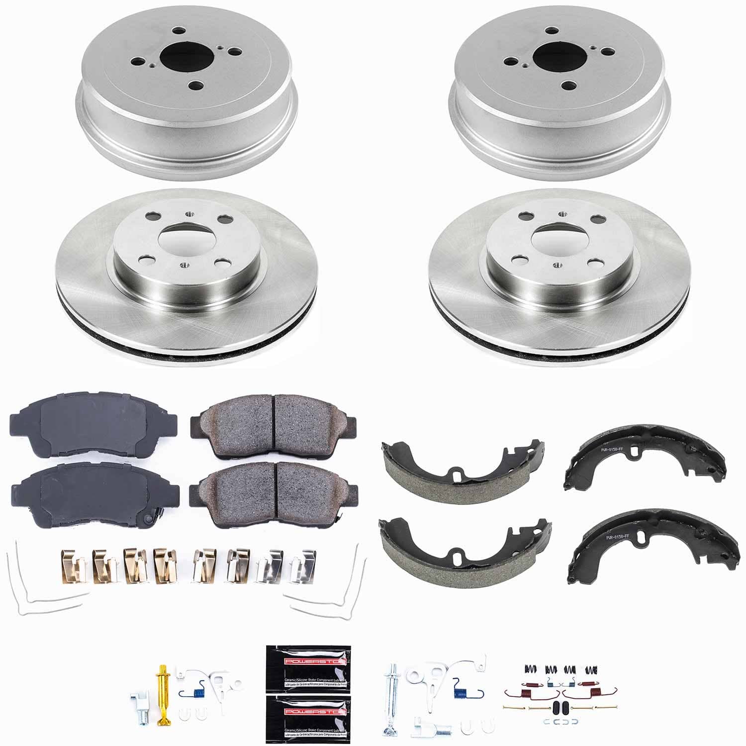 Power Stop - KOE15079DK - Complete Vehicle Disc/Drum Brake Kit