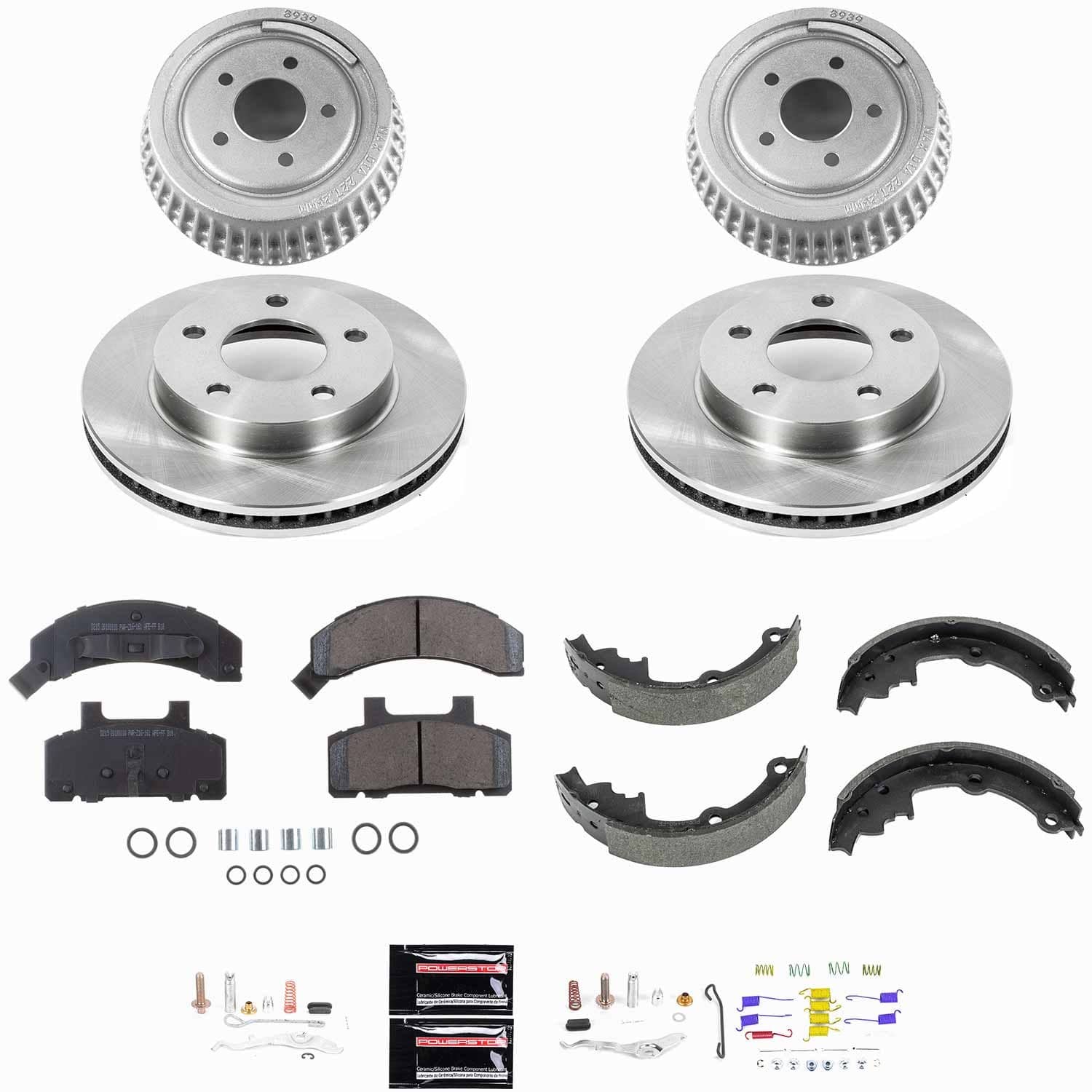 Power Stop - KOE15081DK - Complete Vehicle Disc/Drum Brake Kit