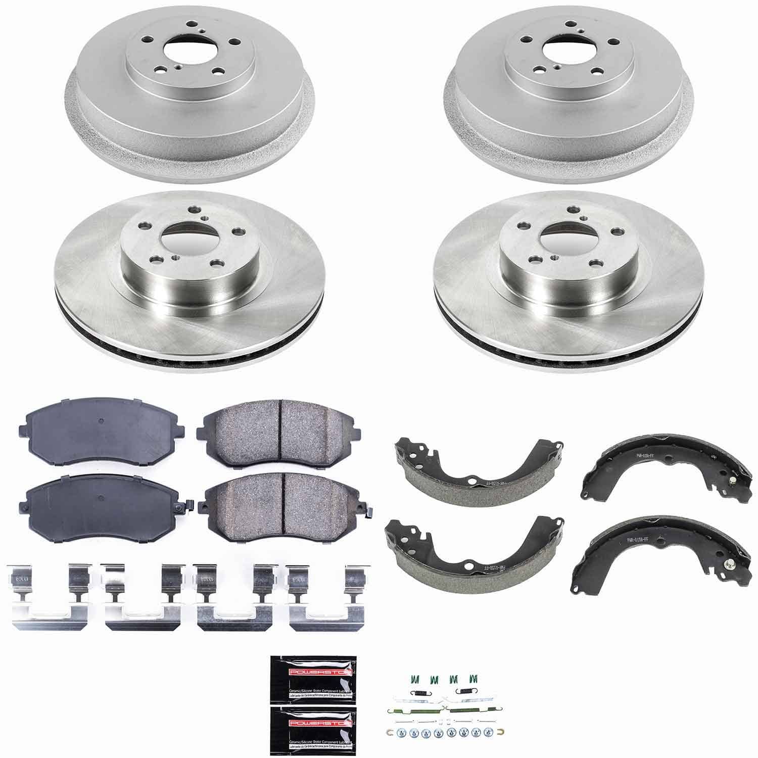 Power Stop - KOE15141DK - Complete Vehicle Disc/Drum Brake Kit