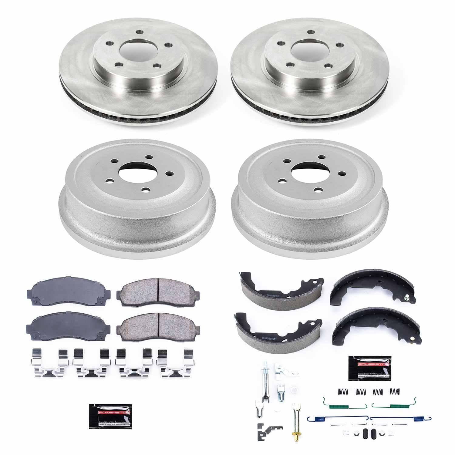 Power Stop - KOE15218DK - Complete Vehicle Disc/Drum Brake Kit