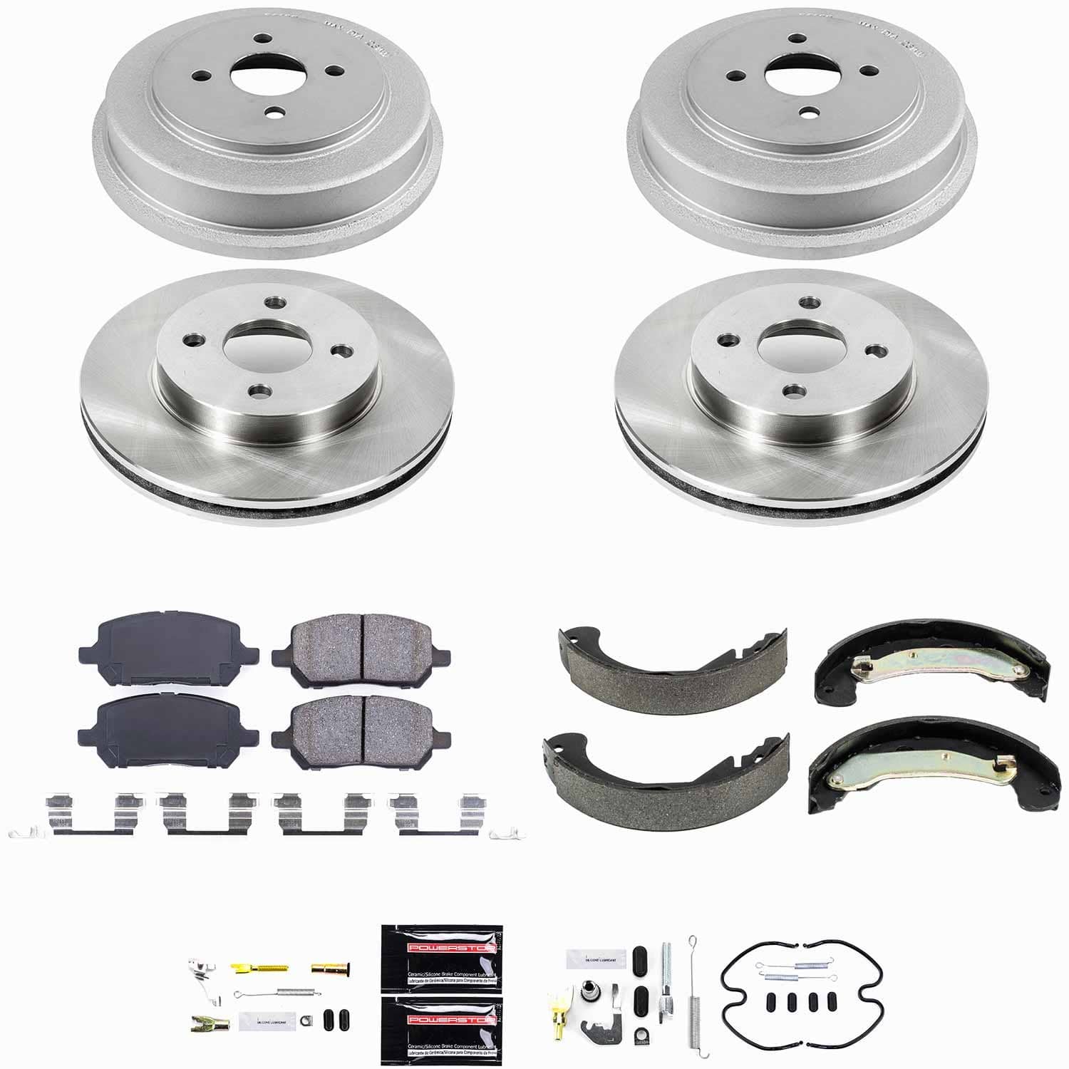 Power Stop - KOE15224DK - Complete Vehicle Disc/Drum Brake Kit